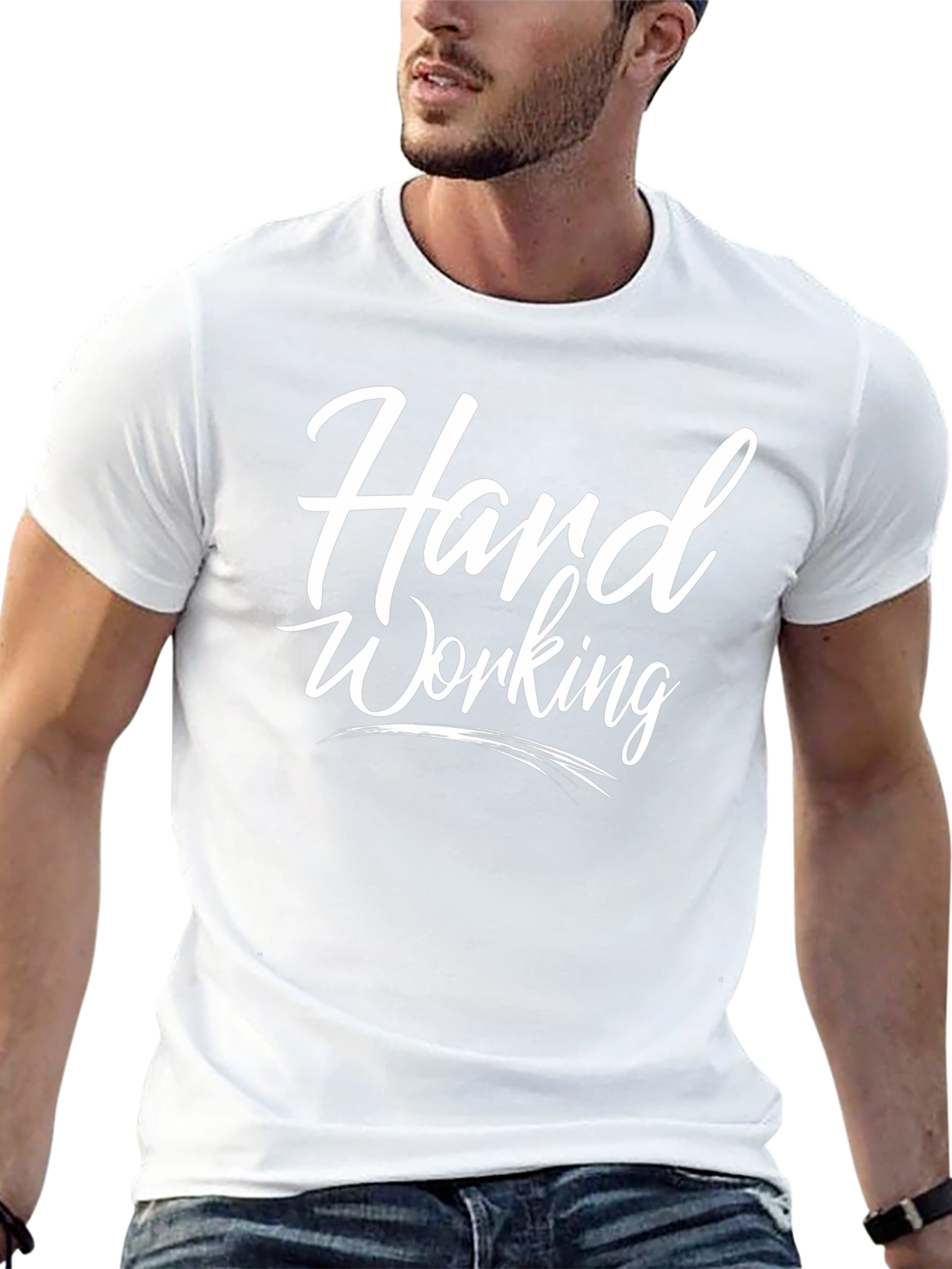 Hard Working Black Graphic Tee
