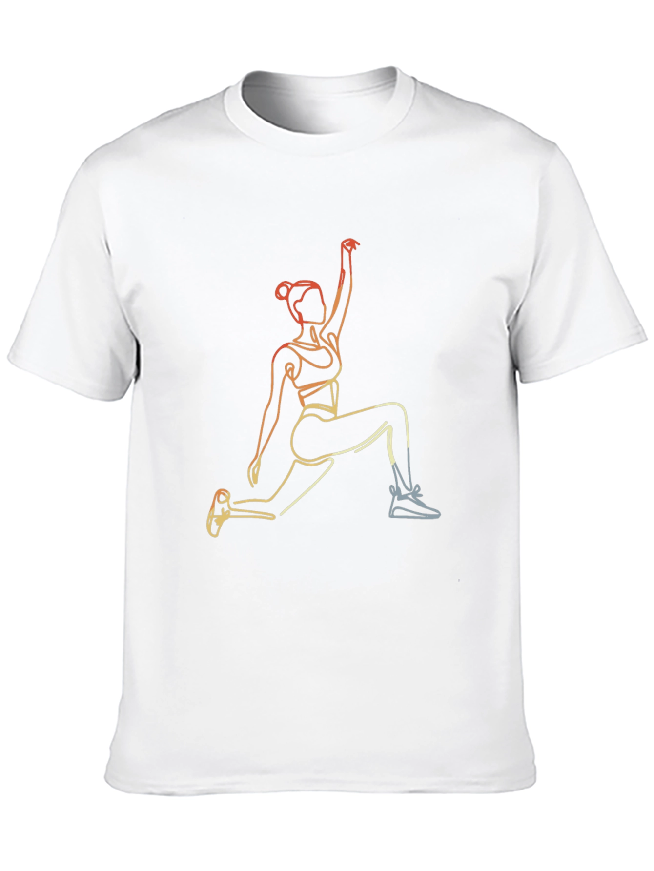 Yoga Pose Graphic Tee - Black