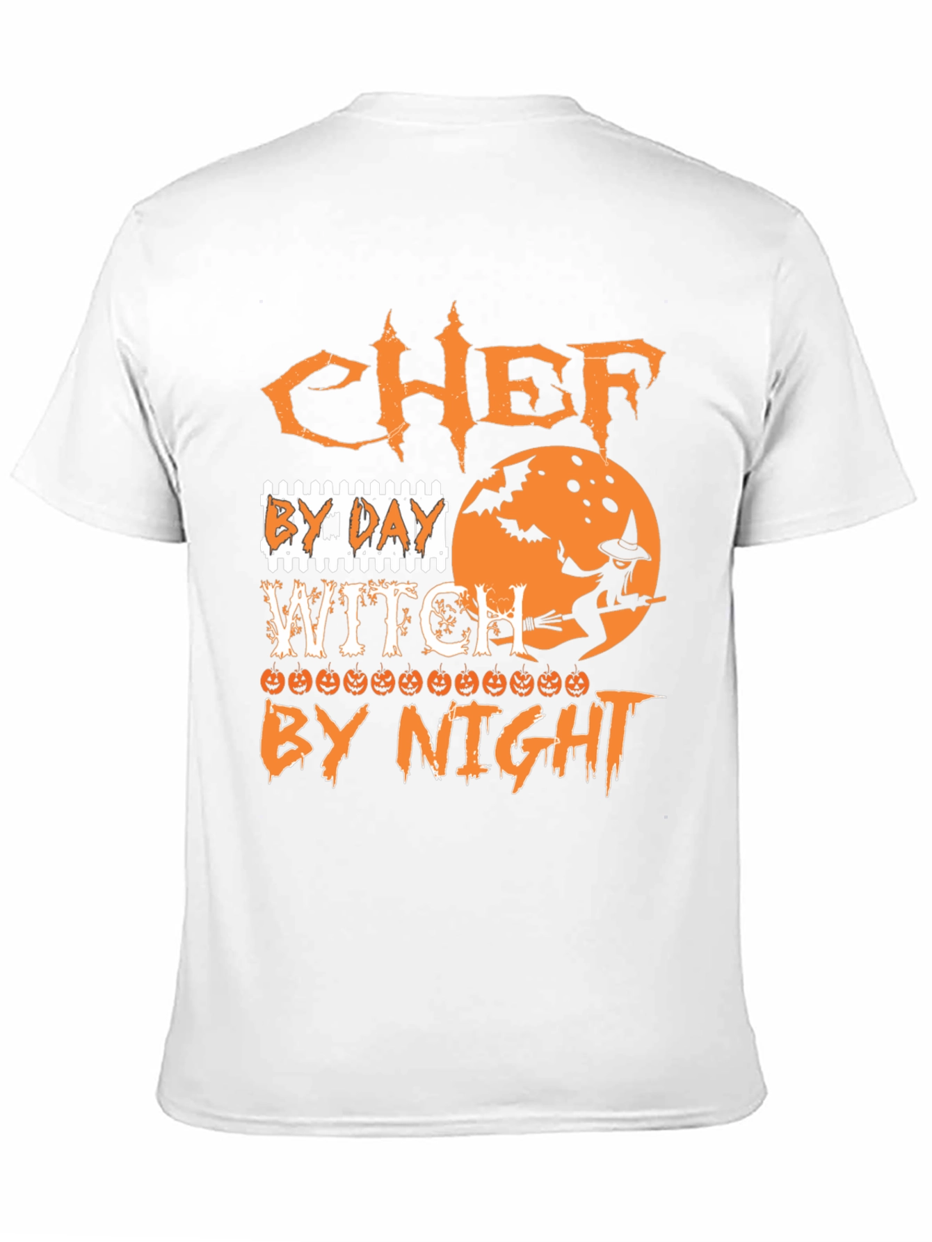 Chef by Day Witch by Night Halloween T-Shirt