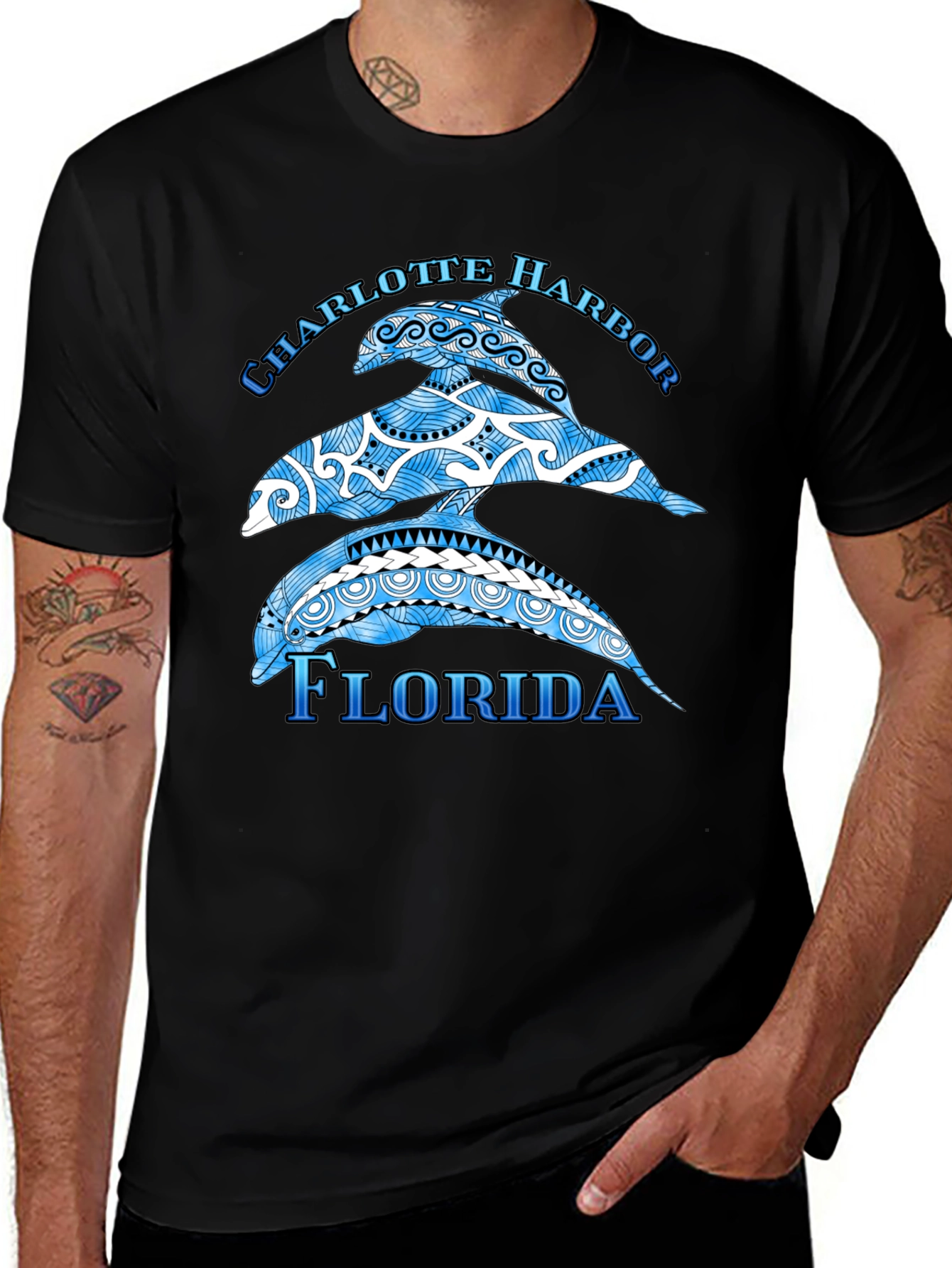 Charlotte Harbor Florida Dolphin T-Shirt