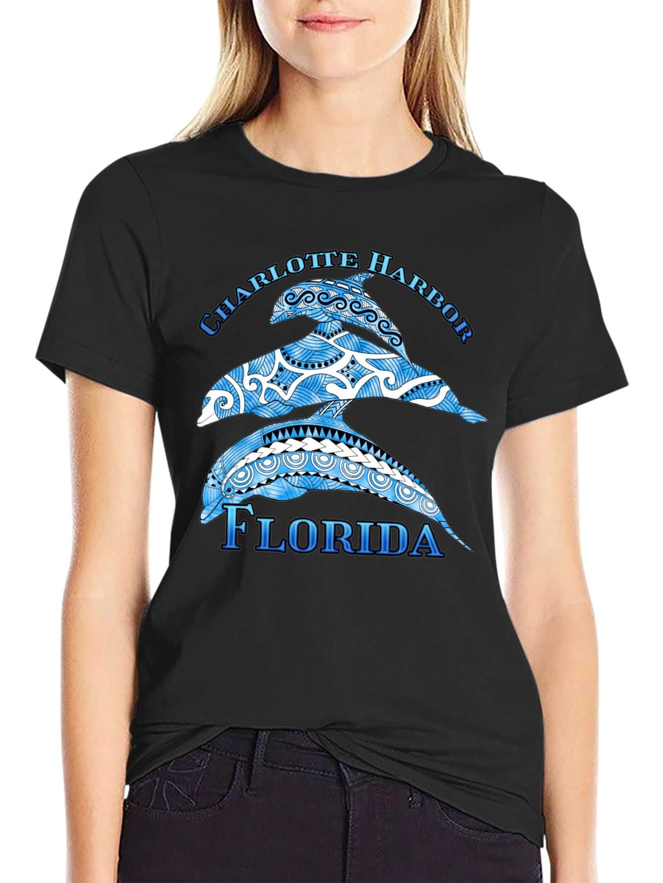 Charlotte Harbor Florida Dolphin T-Shirt