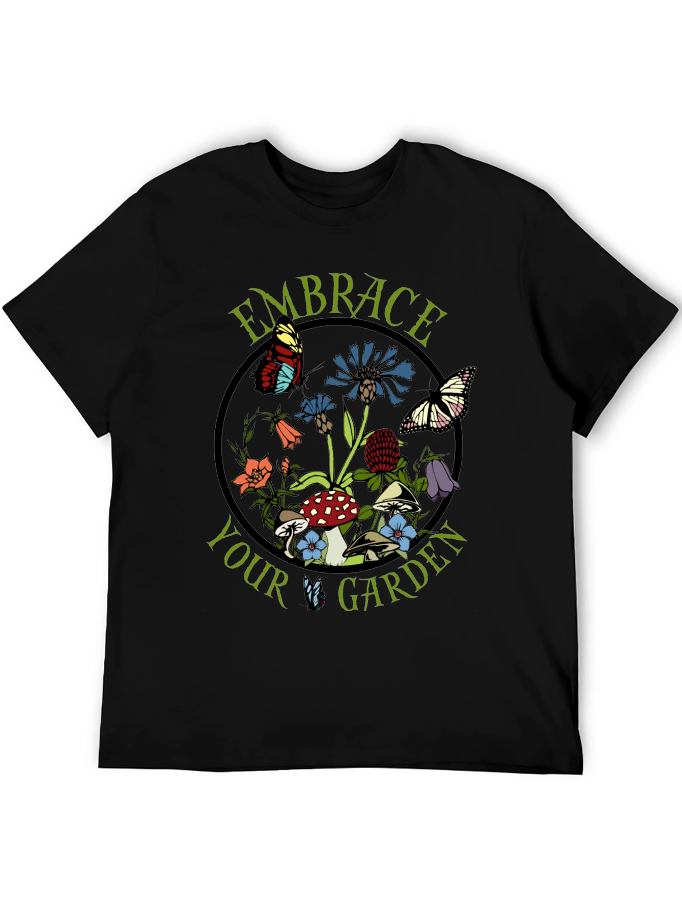 Embrace Your Garden Black T-Shirt
