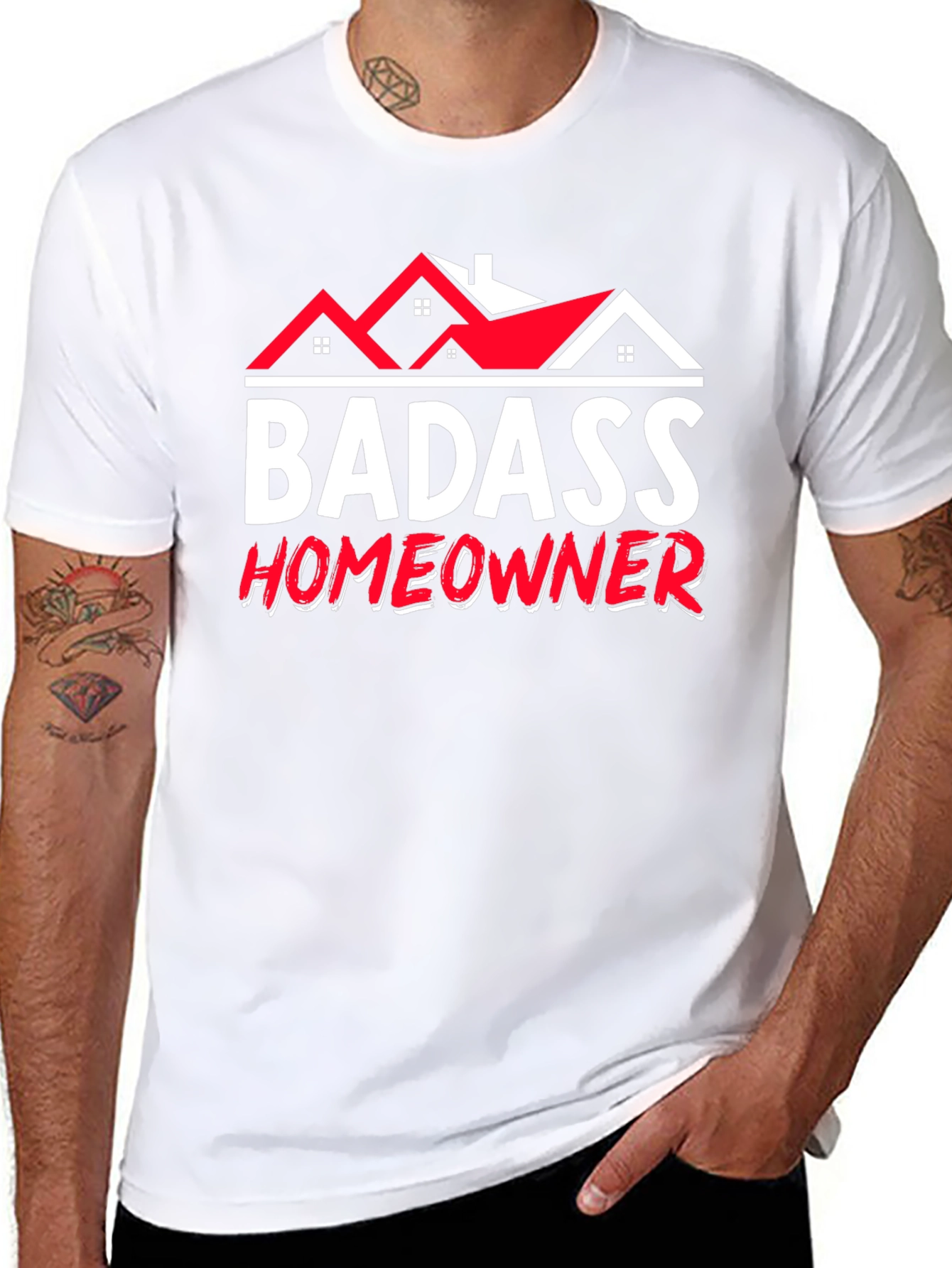 Badass Homeowner Graphic Tee - Black