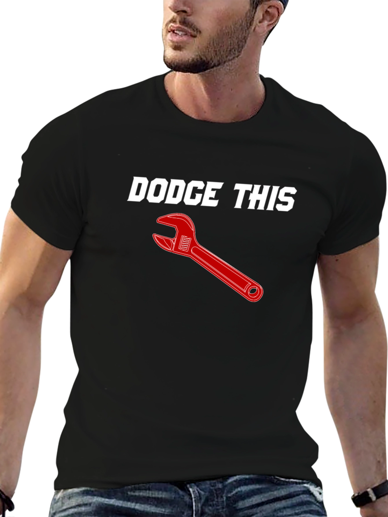 Dodge This Wrench Graphic Tee - Black