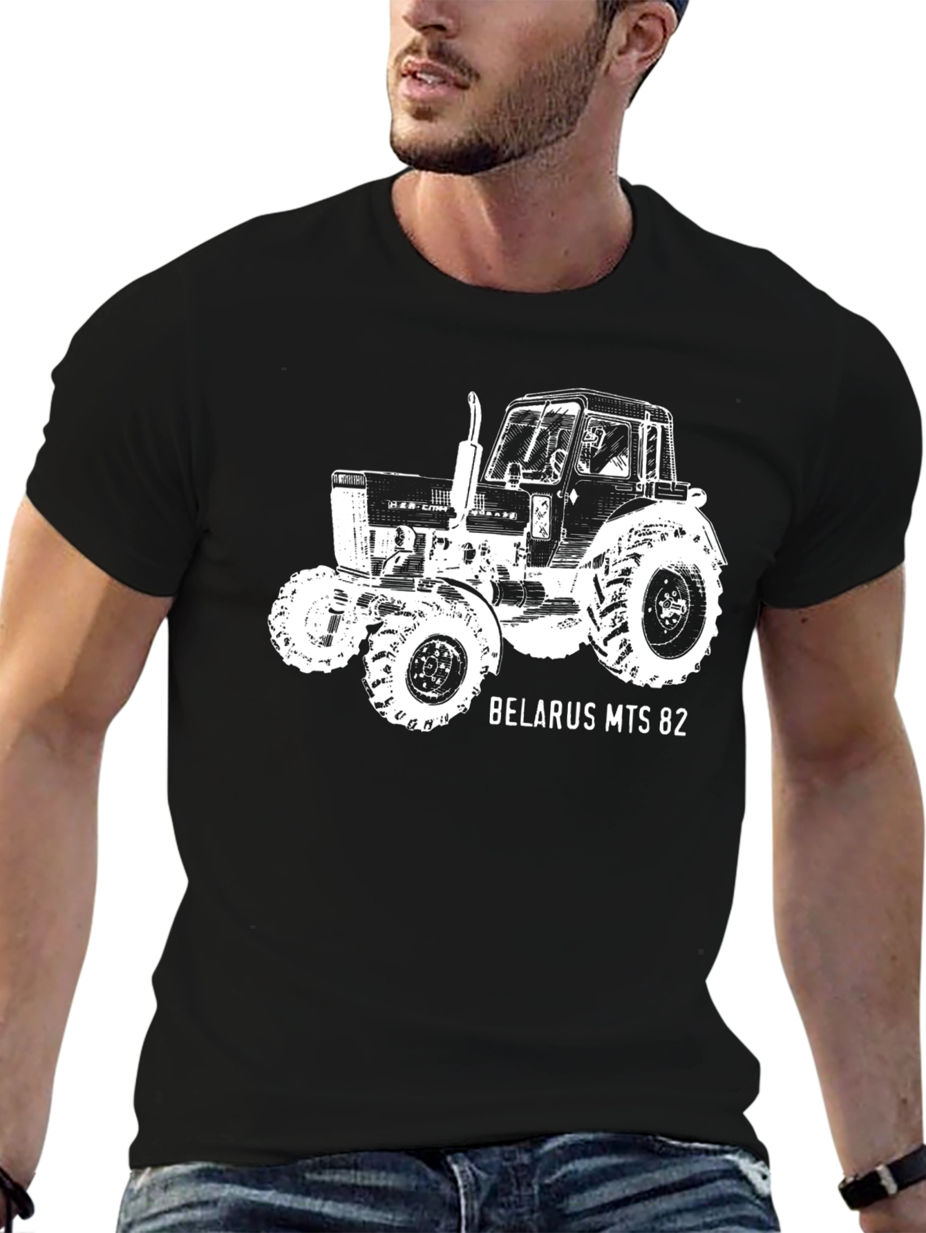 Belarus MTS 82 Tractor Graphic T-Shirt