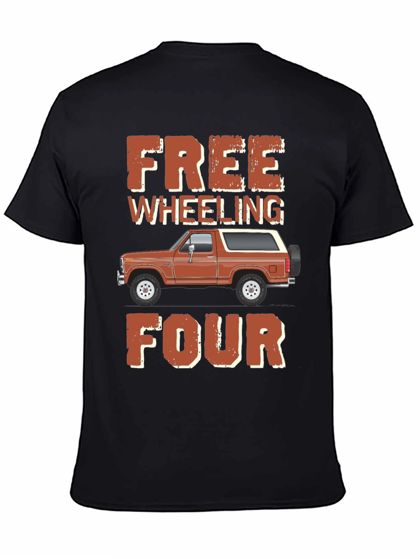 Free Wheeling Four T-Shirt - Off Road Bronco Tee