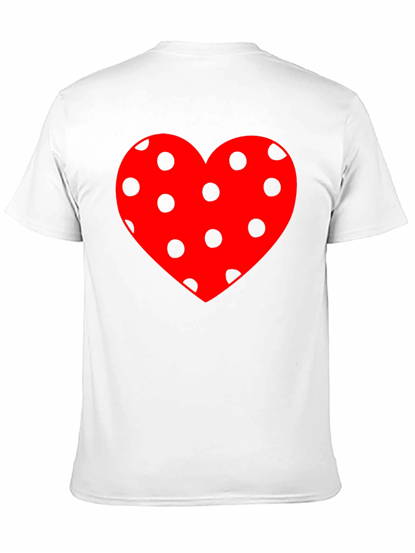 Polka Dot Heart Tee - Stylish Casual Wear
