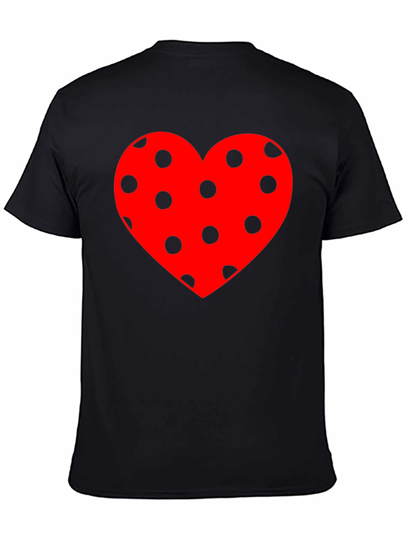 Polka Dot Heart Tee - Stylish Casual Wear