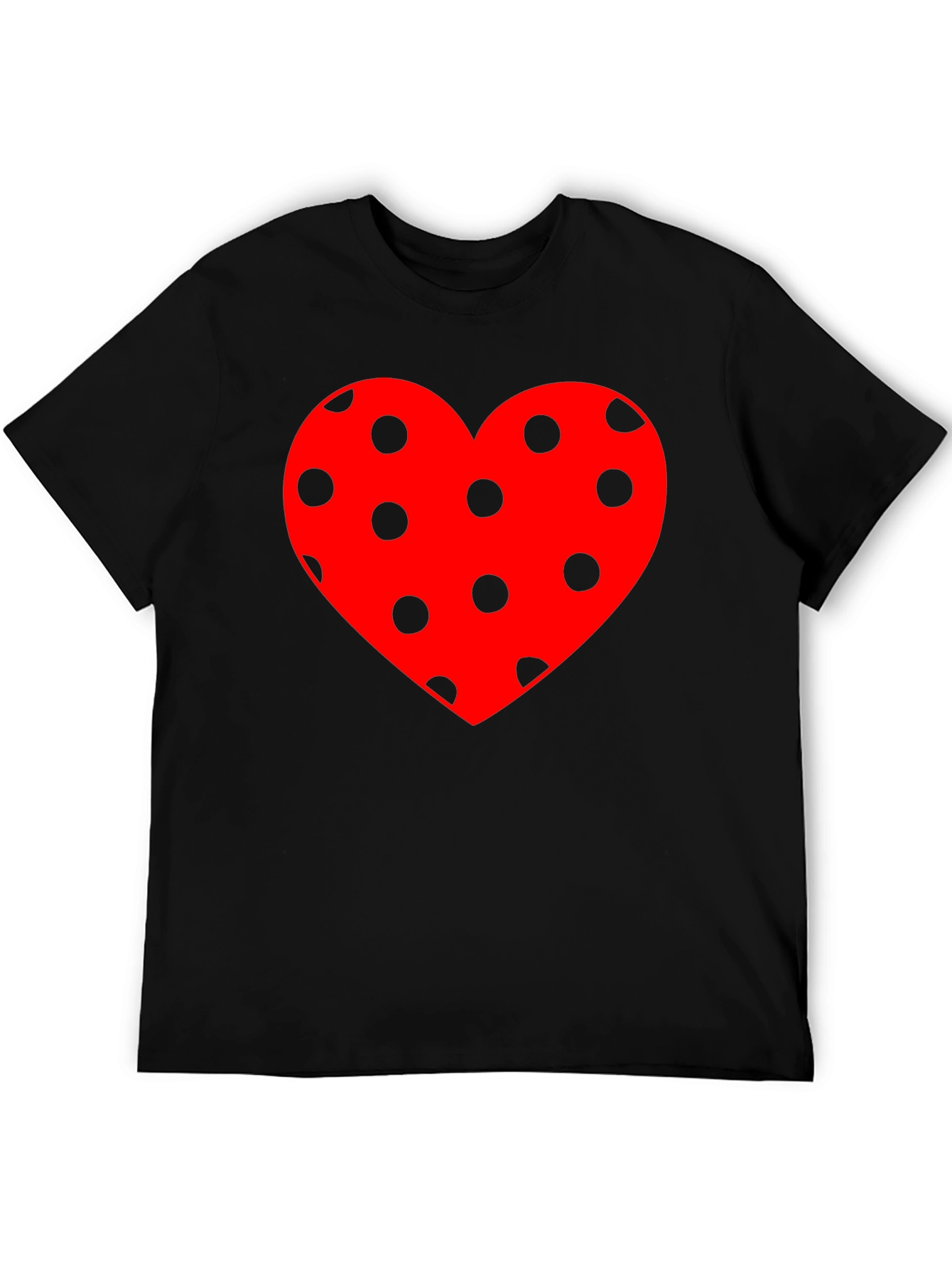 Polka Dot Heart Tee - Stylish Casual Wear