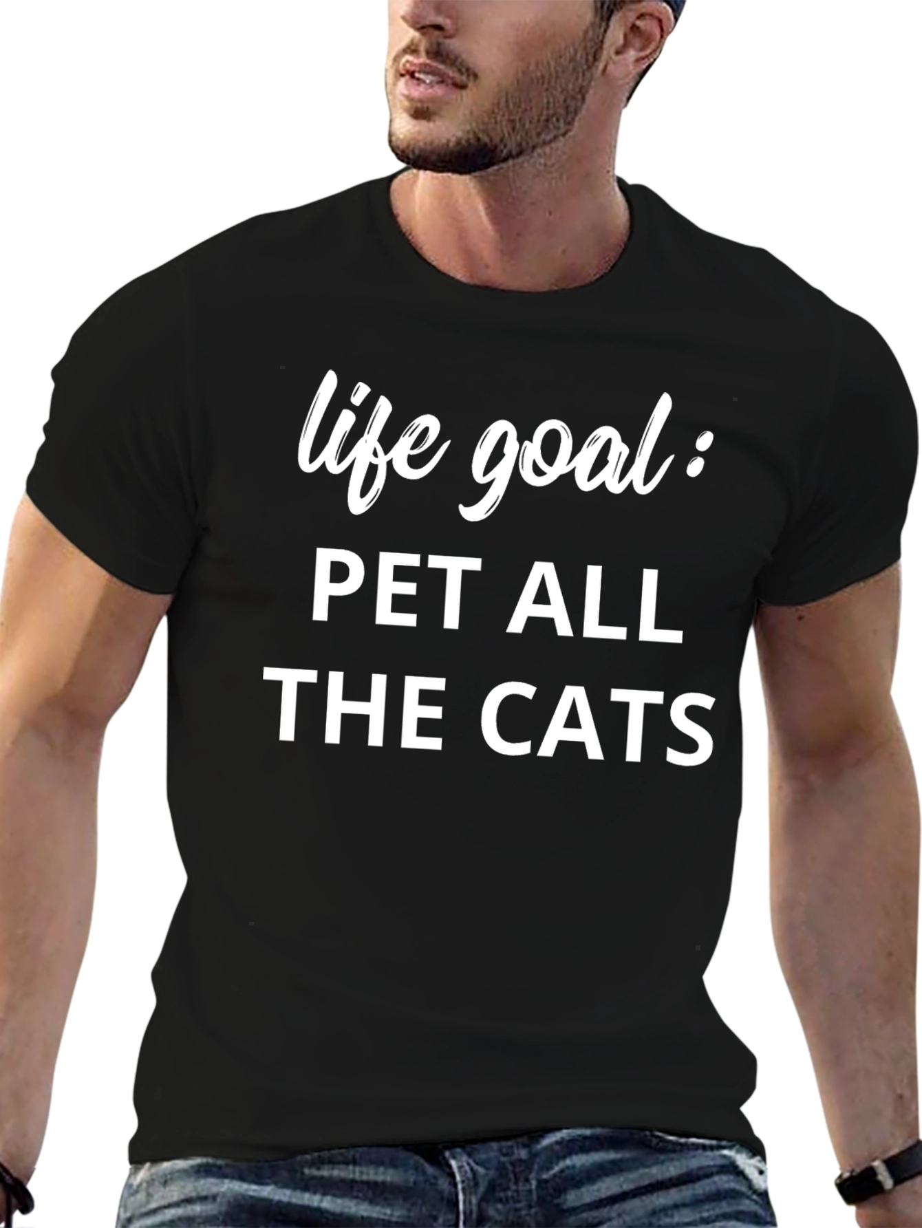 Life Goal: Pet All The Cats T-Shirt