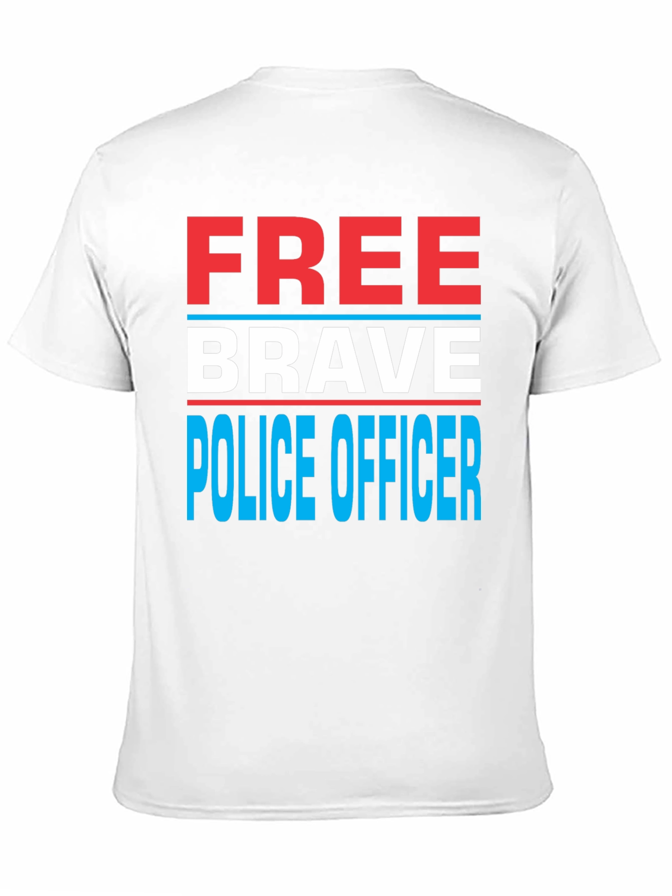 Free Brave Police Officer T-Shirt