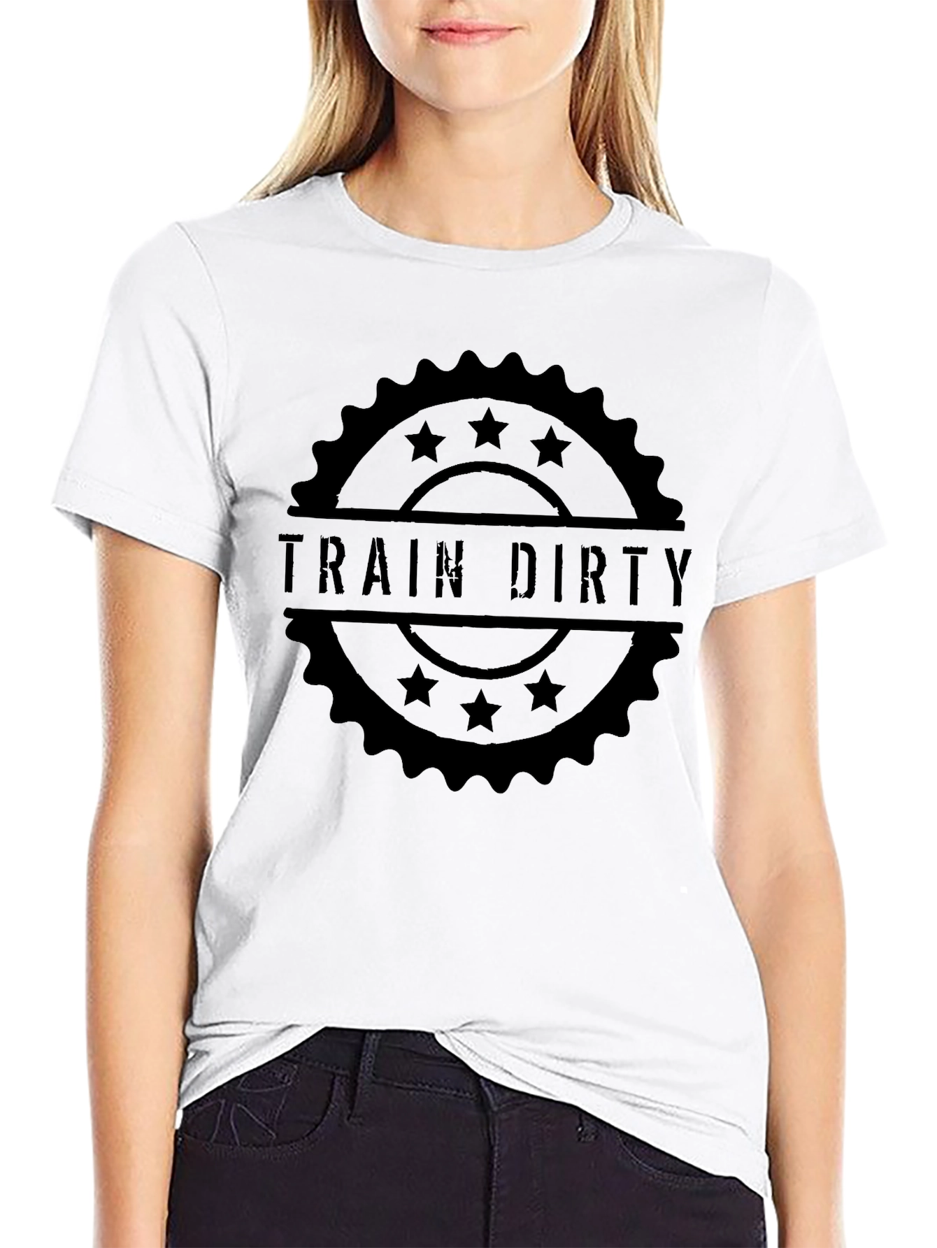 Train Dirty Graphic Tee - Black