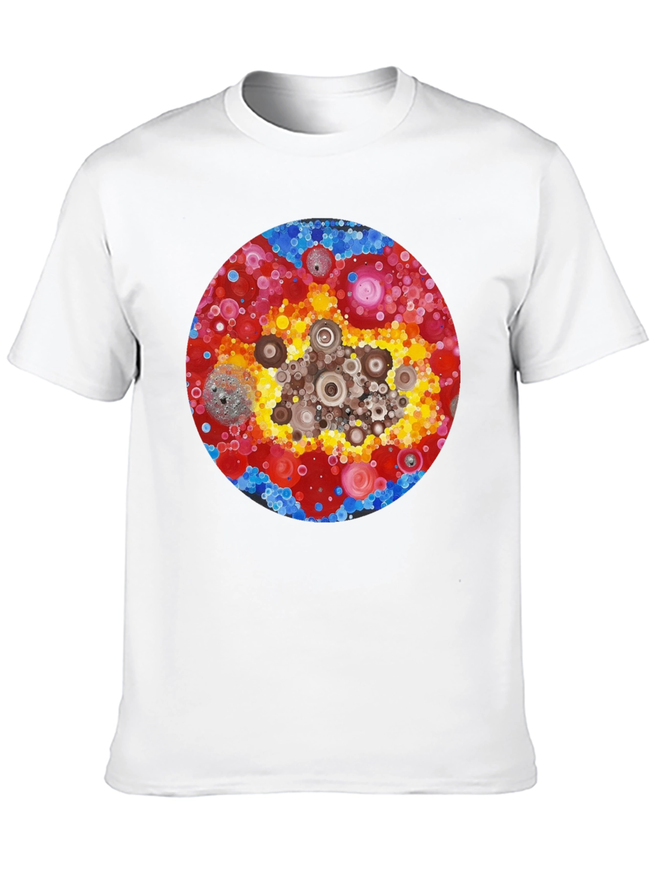 Abstract Circle Design T-Shirt