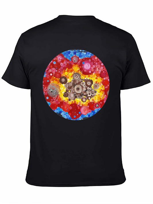 Abstract Circle Design T-Shirt