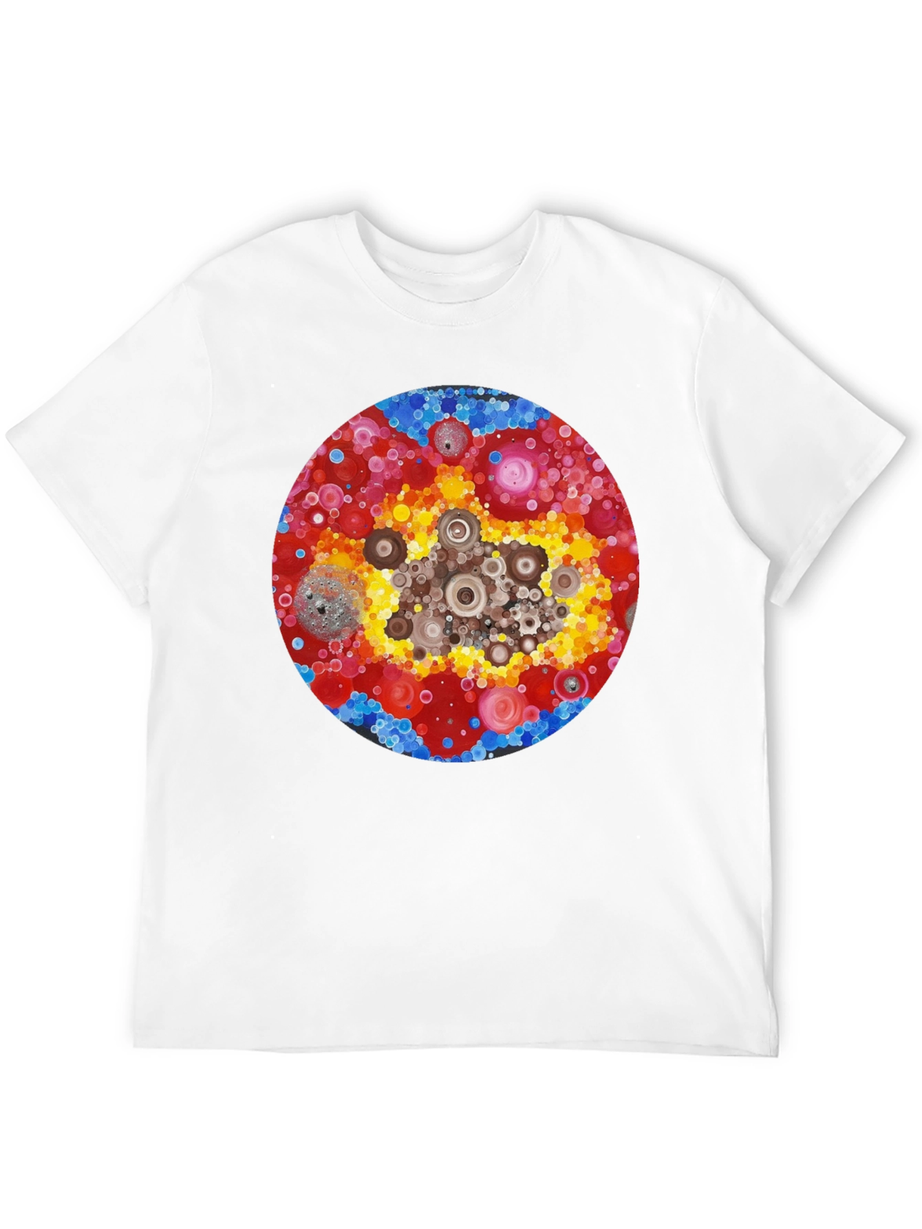 Abstract Circle Design T-Shirt