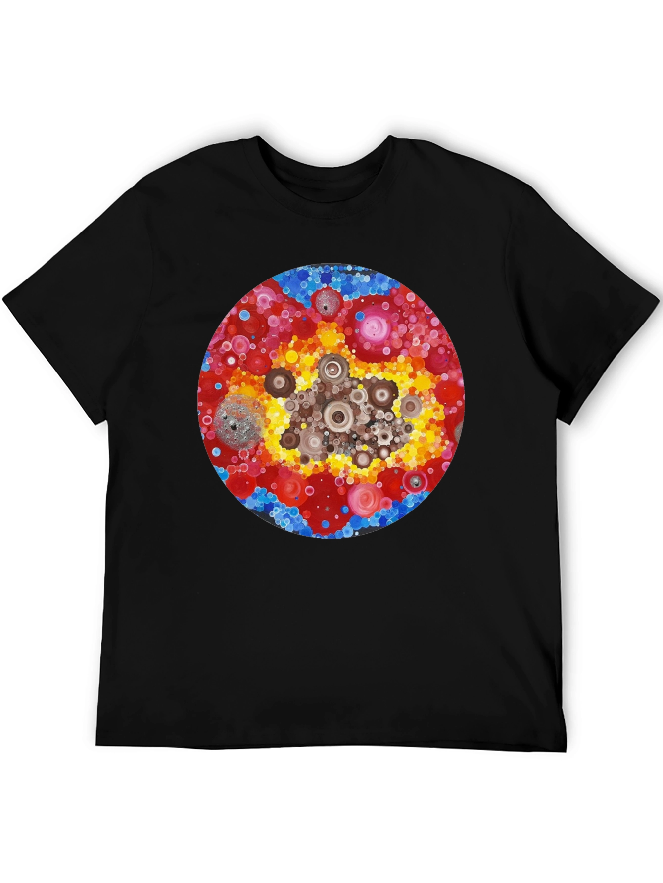 Abstract Circle Design T-Shirt