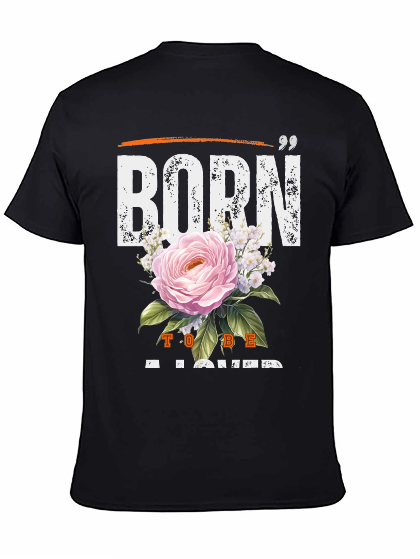 Born to Be Loved Black Graphic Tee
