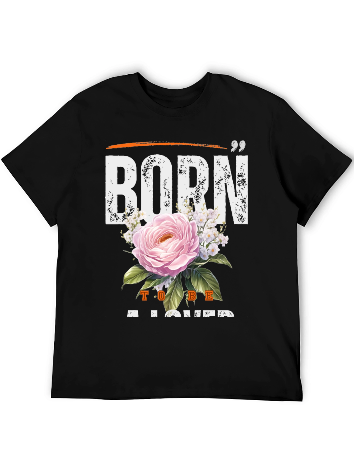 Born to Be Loved Black Graphic Tee