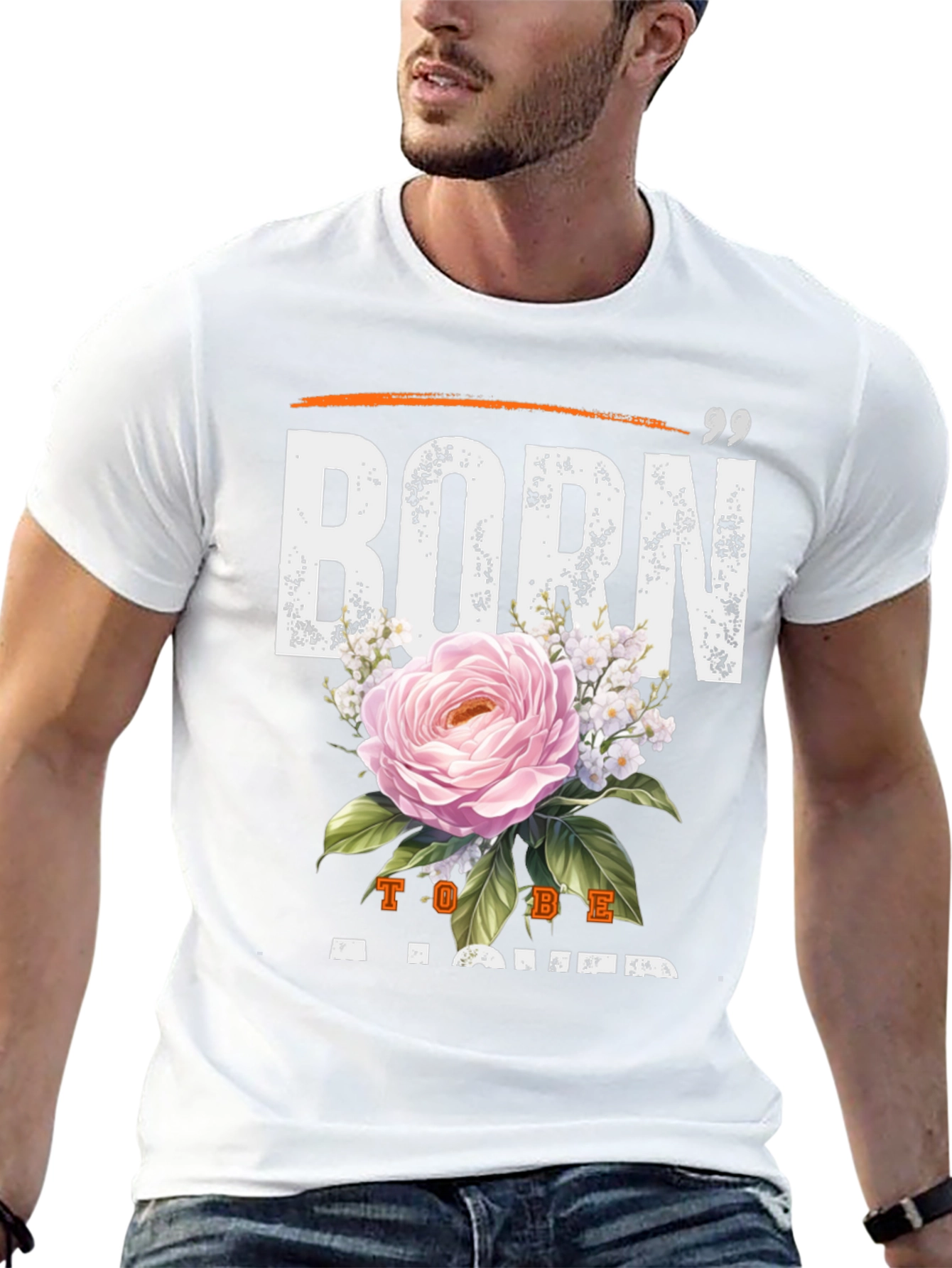 Born to Be Loved Black Graphic Tee