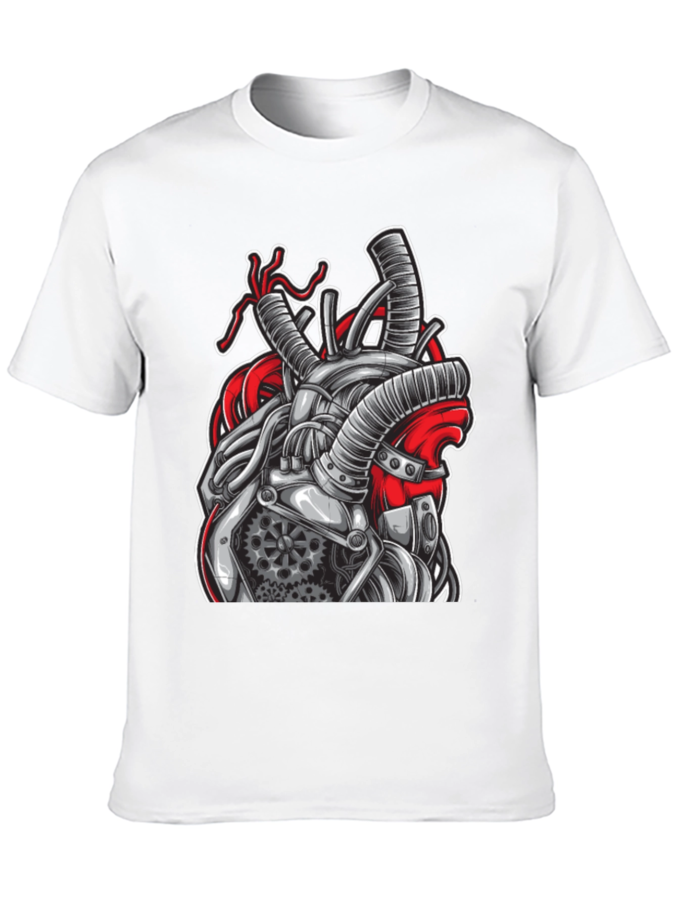 Steampunk Heart T-Shirt - Mechanical Anatomical Design