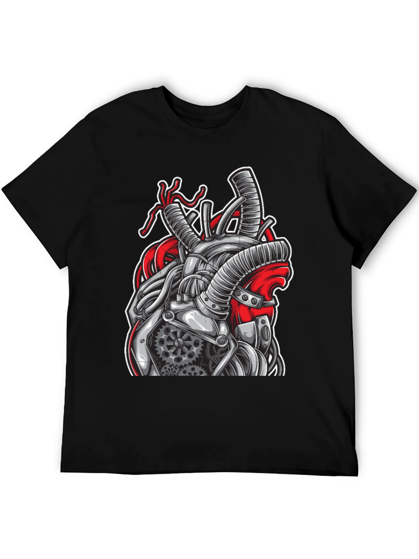 Steampunk Heart T-Shirt - Mechanical Anatomical Design