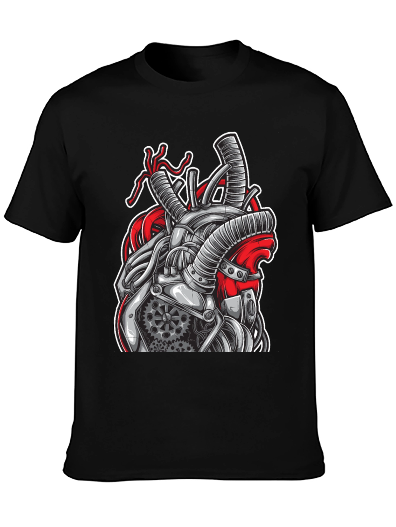 Steampunk Heart T-Shirt - Mechanical Anatomical Design