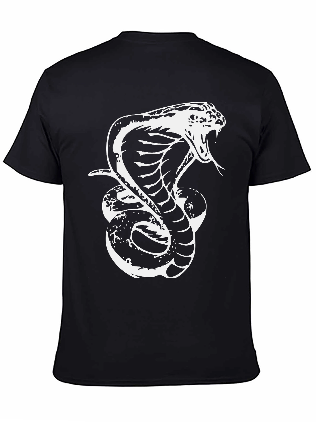 Cobra Graphic Tee - Black Snake Design