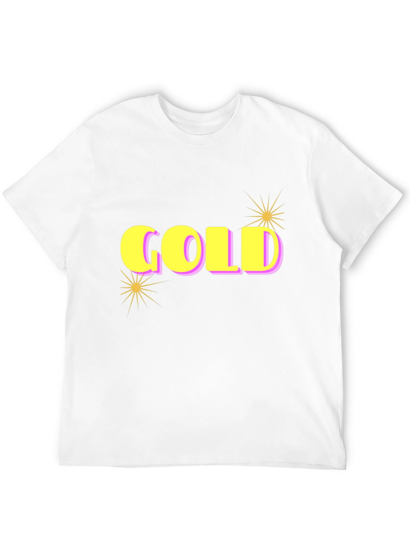 GOLD Graphic Print Tee - Stylish Black Cotton T-Shirt