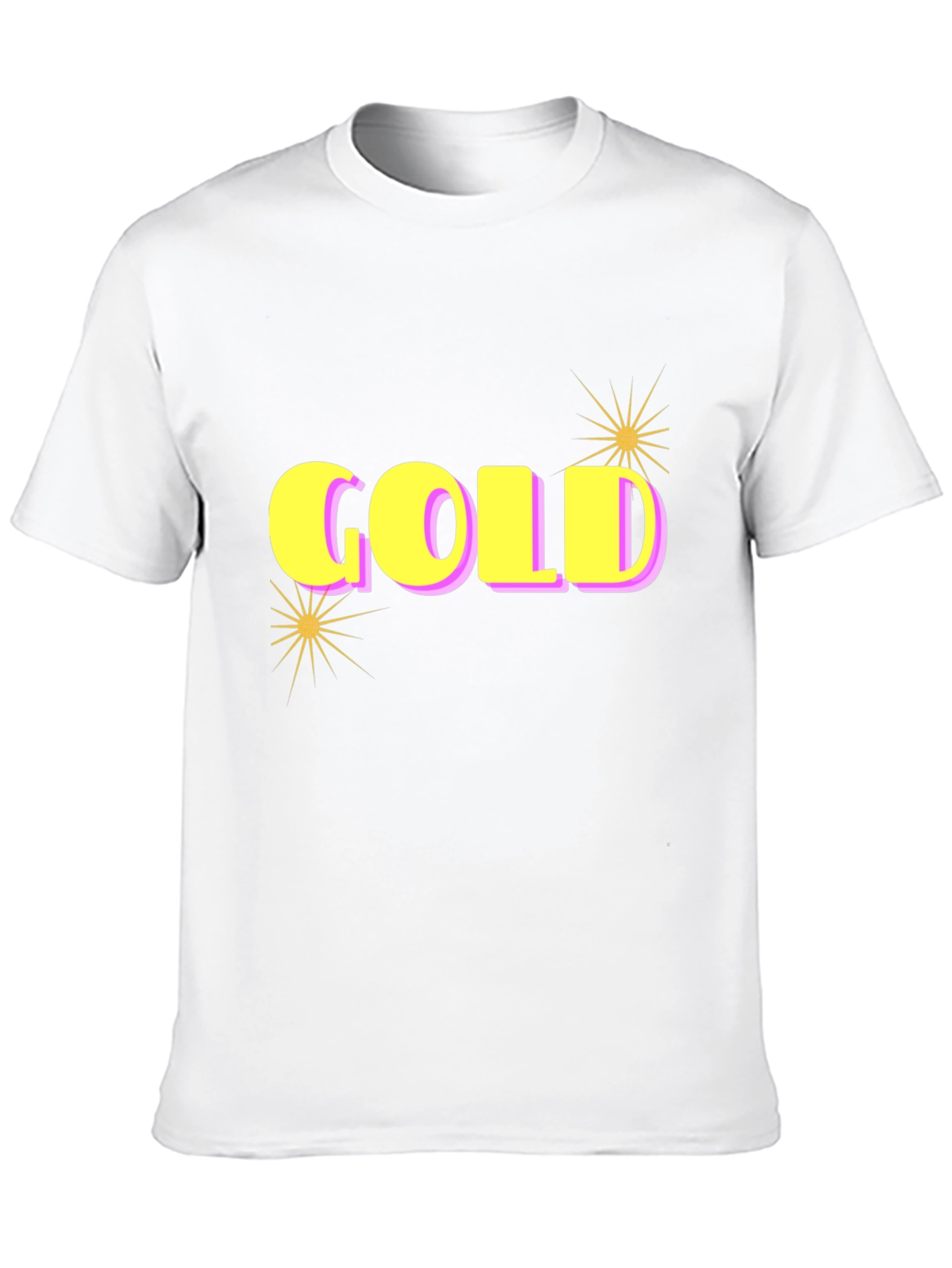 GOLD Graphic Print Tee - Stylish Black Cotton T-Shirt