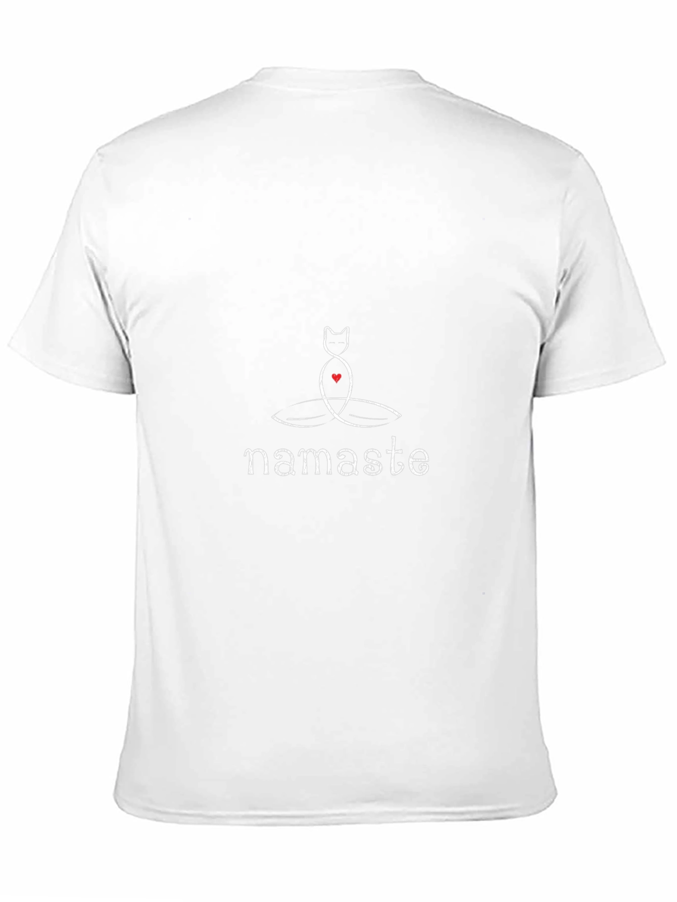 Namaste Cat Yoga Black T-Shirt