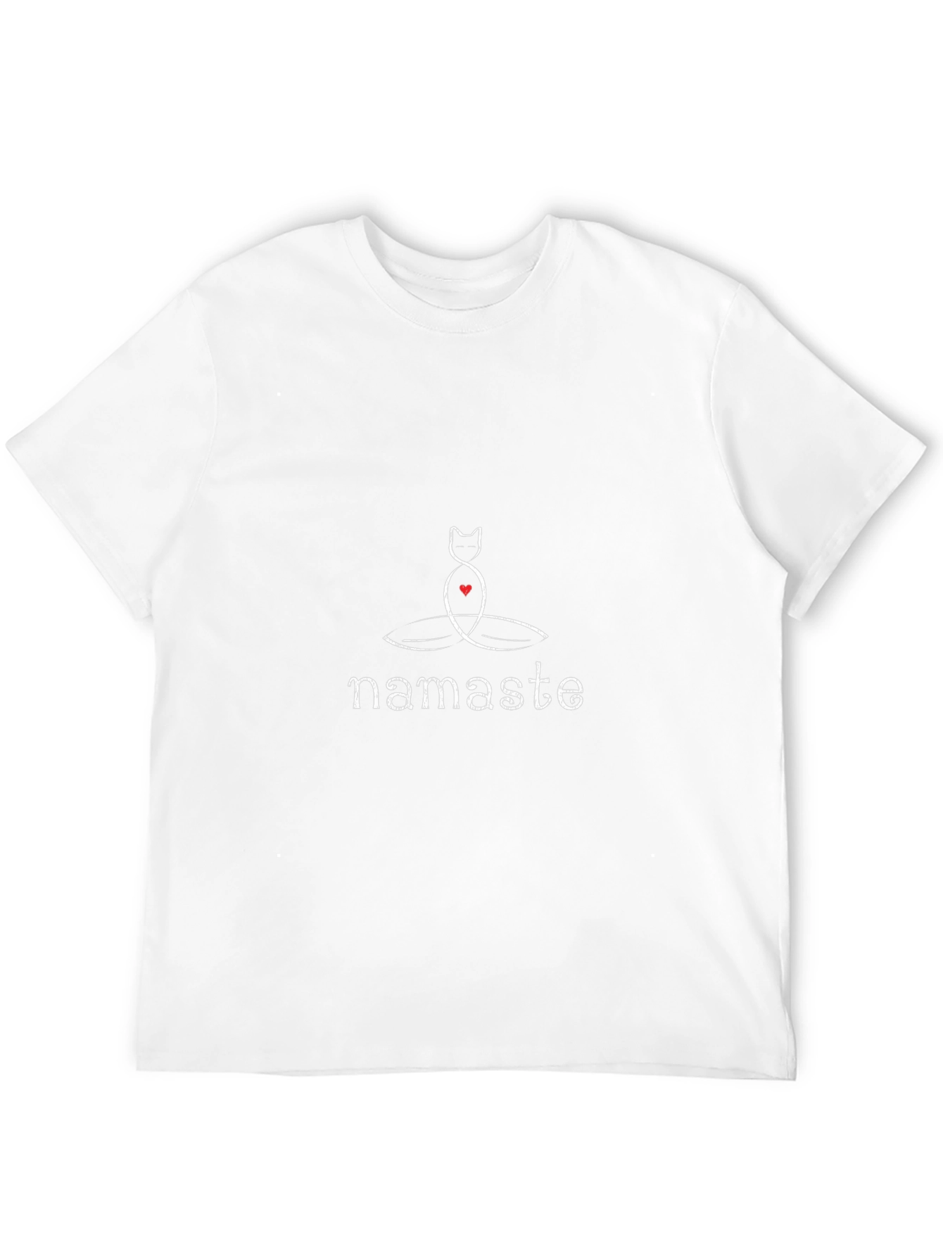 Namaste Cat Yoga Black T-Shirt
