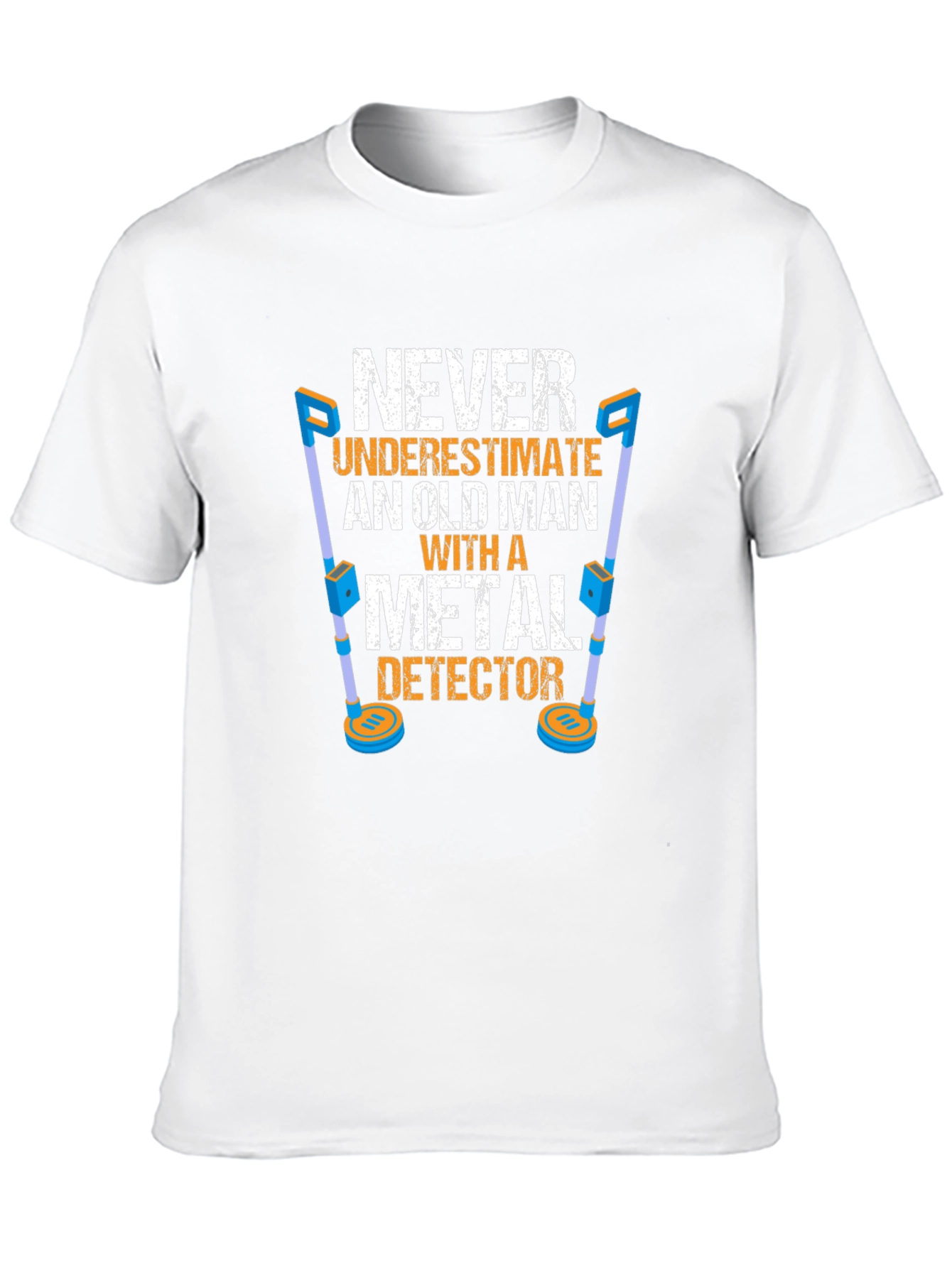Old Man Metal Detector T-Shirt