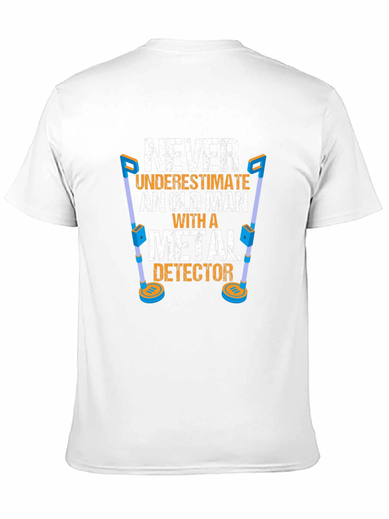 Old Man Metal Detector T-Shirt