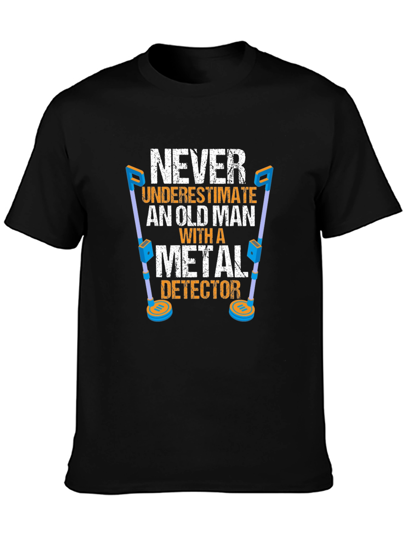 Old Man Metal Detector T-Shirt