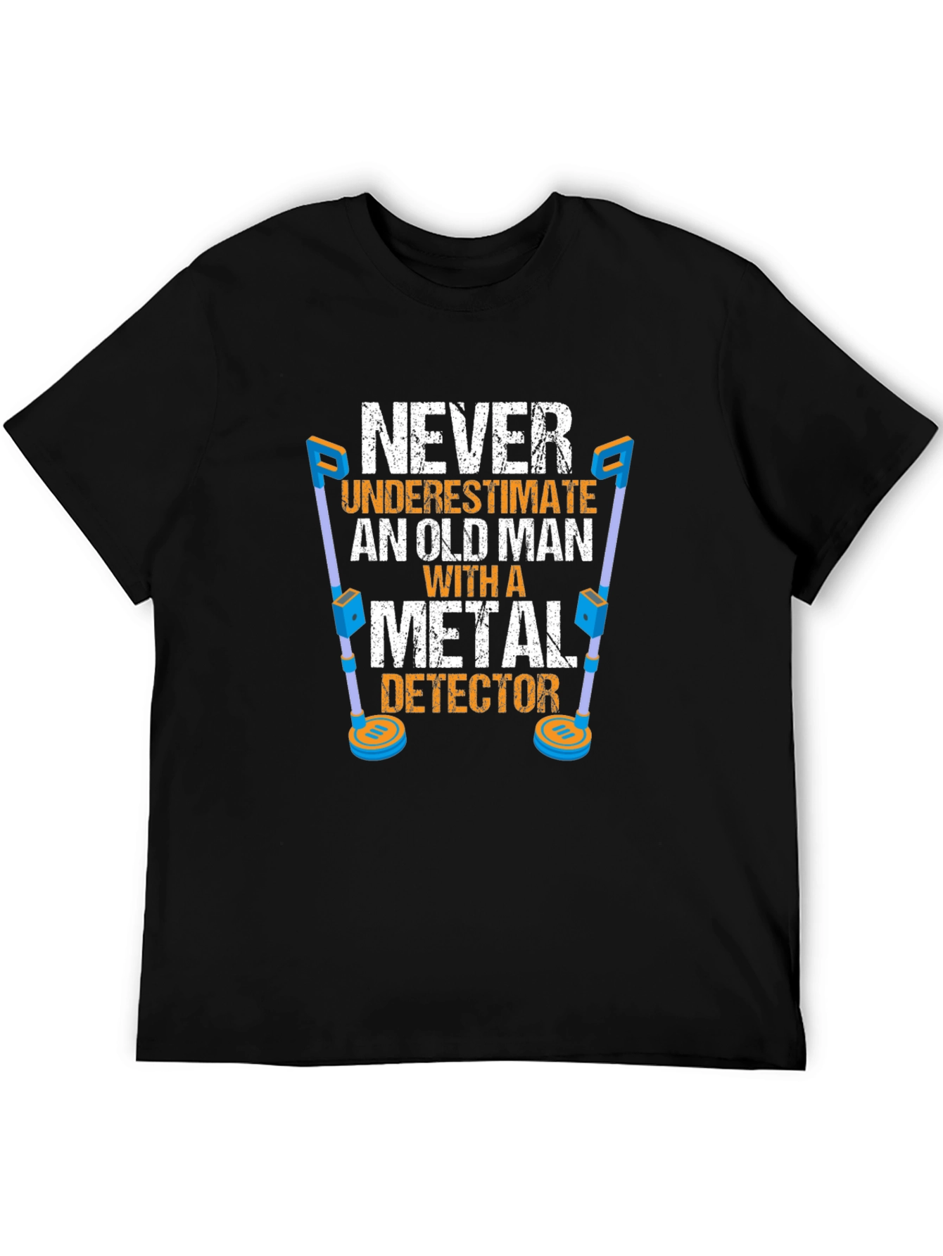 Old Man Metal Detector T-Shirt
