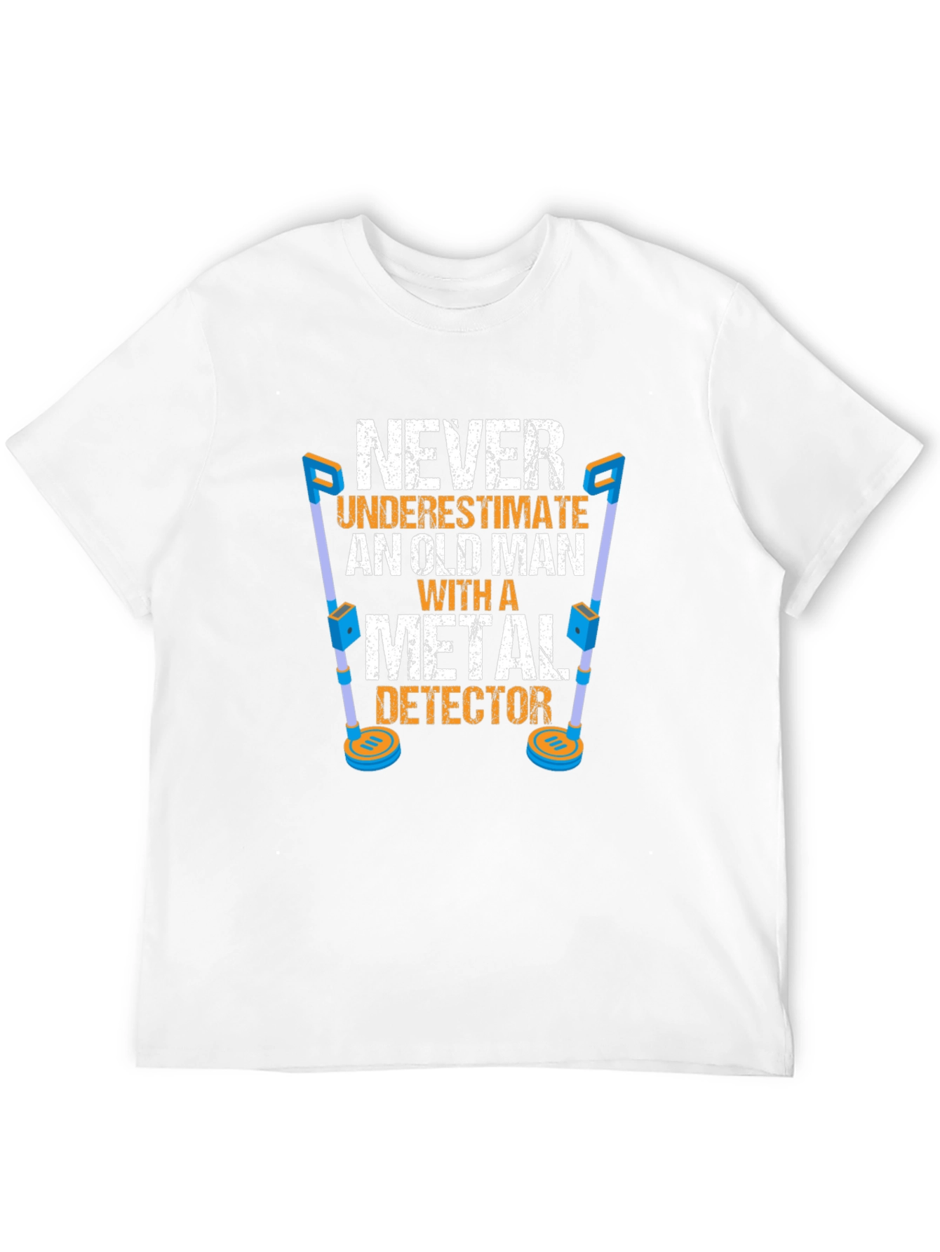 Old Man Metal Detector T-Shirt