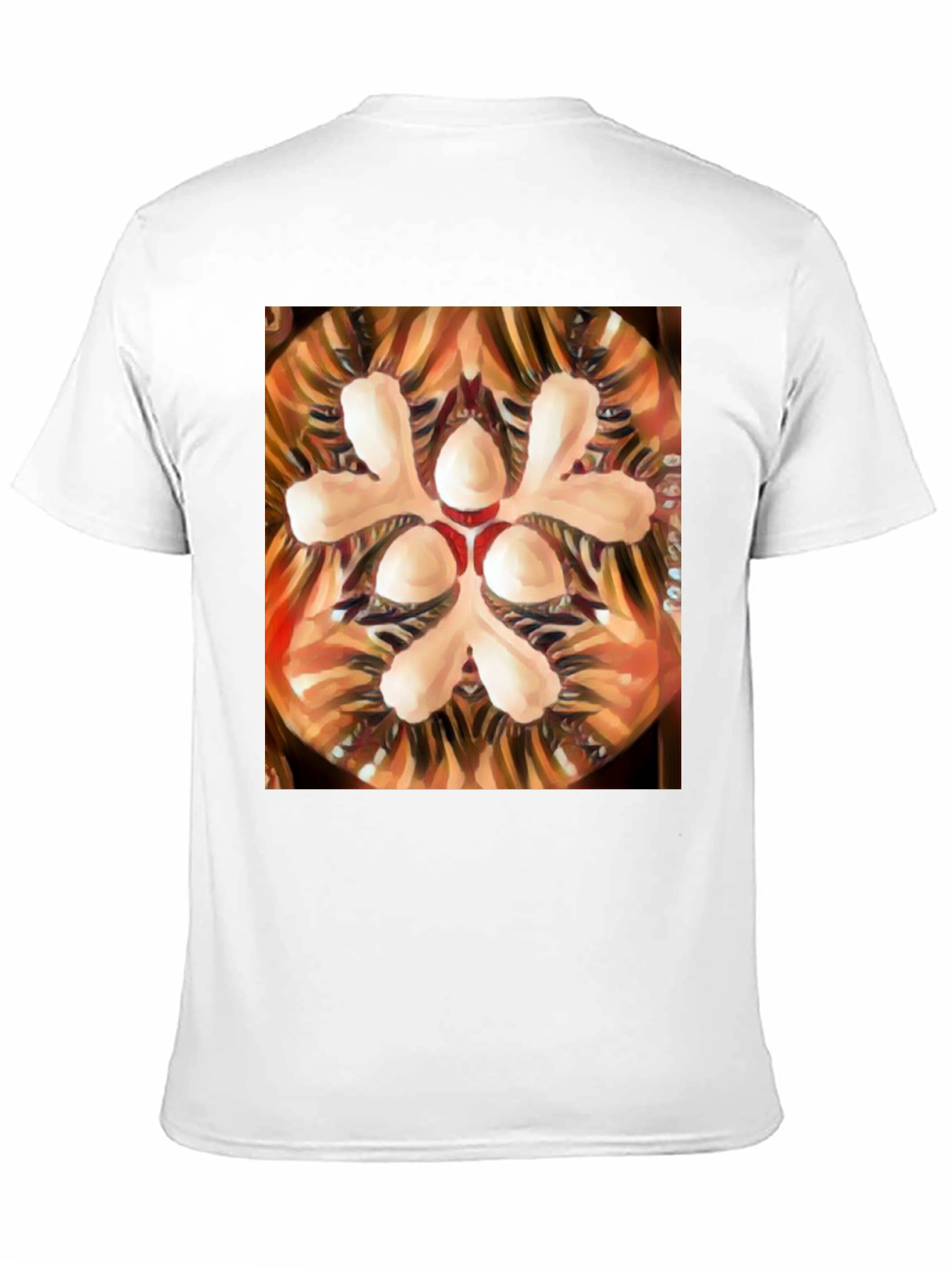 Abstract Floral Graphic Tee - Artistic Print