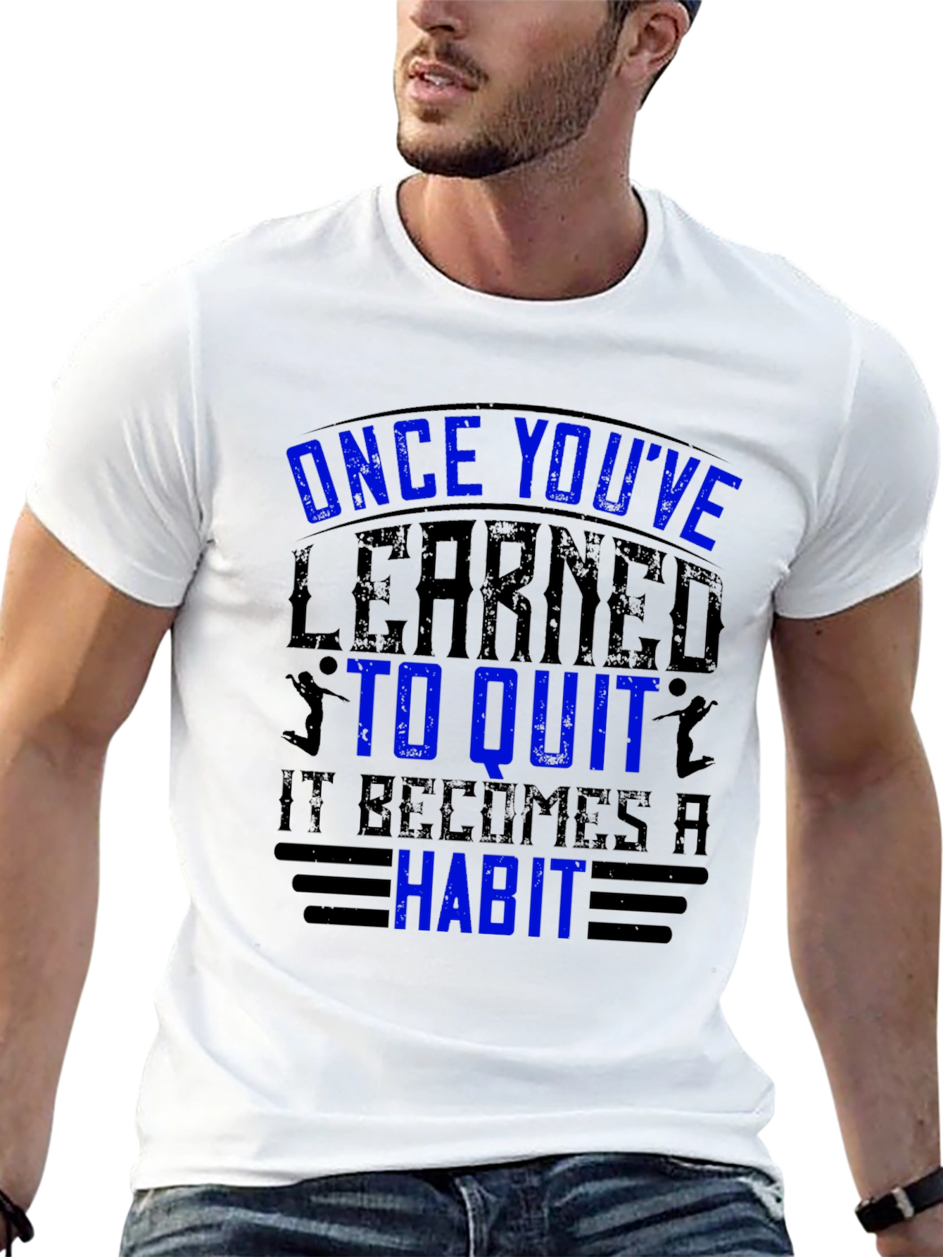 Mens Black T-Shirt - Motivational Quote