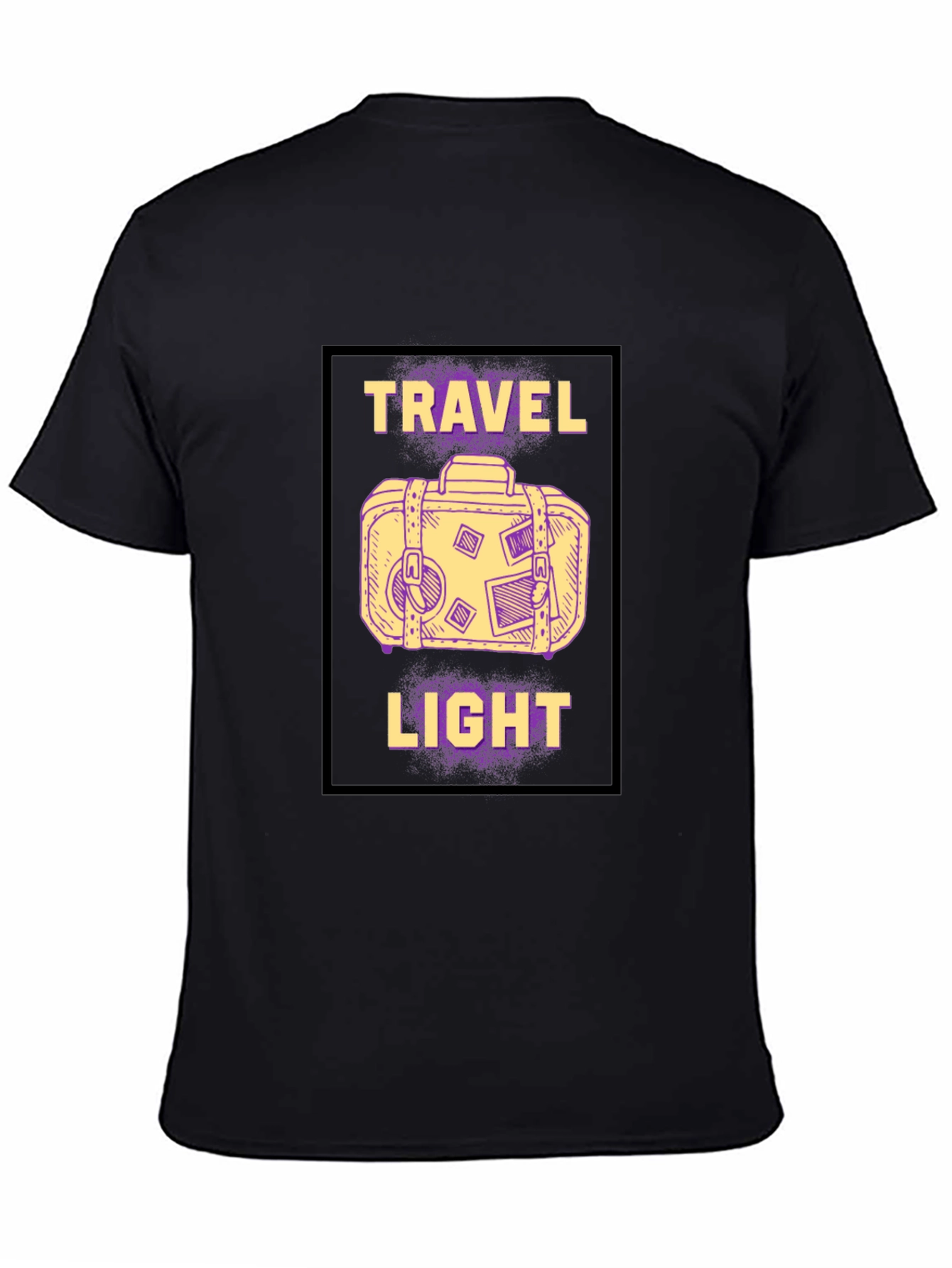 Travel Light Graphic Tee - Black T-Shirt