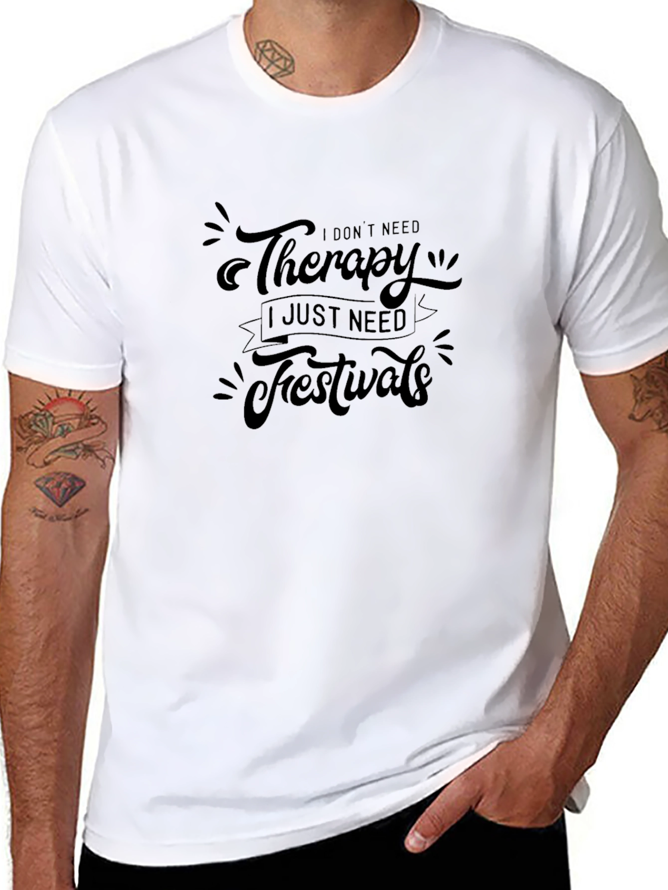 Therapy Festivals T-Shirt - Black