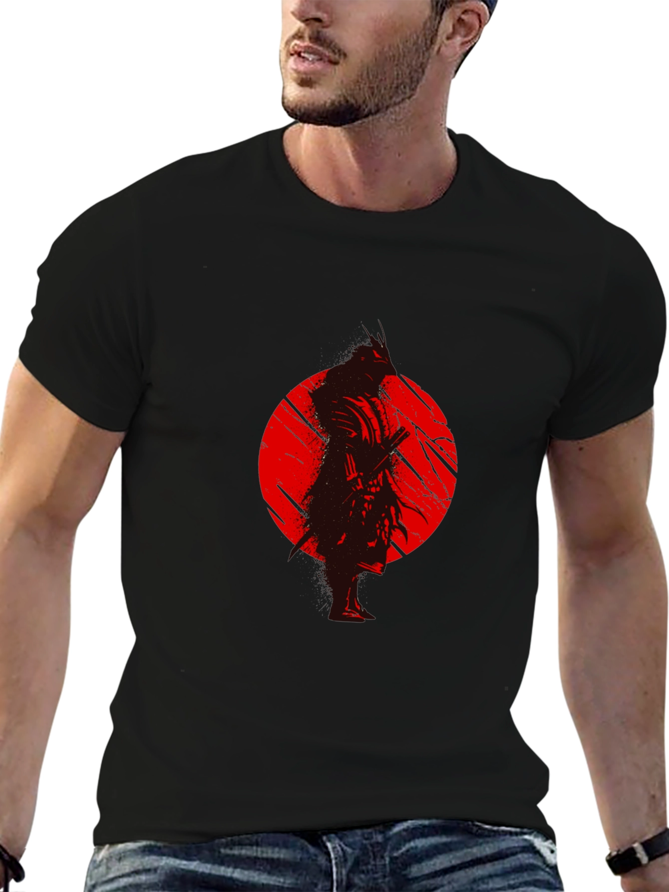 Samurai Graphic T-Shirt - Classic Black Tee
