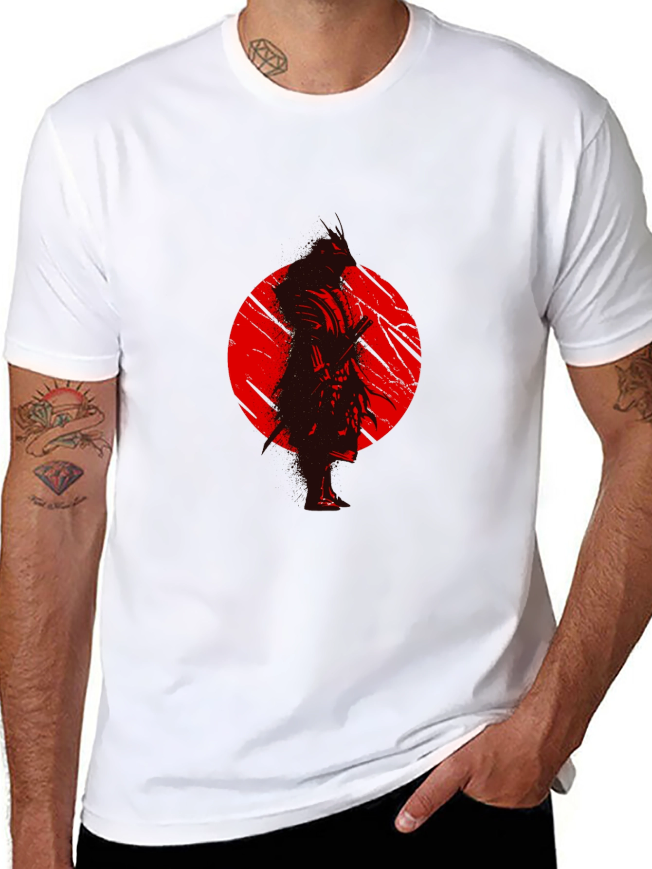 Samurai Graphic T-Shirt - Classic Black Tee