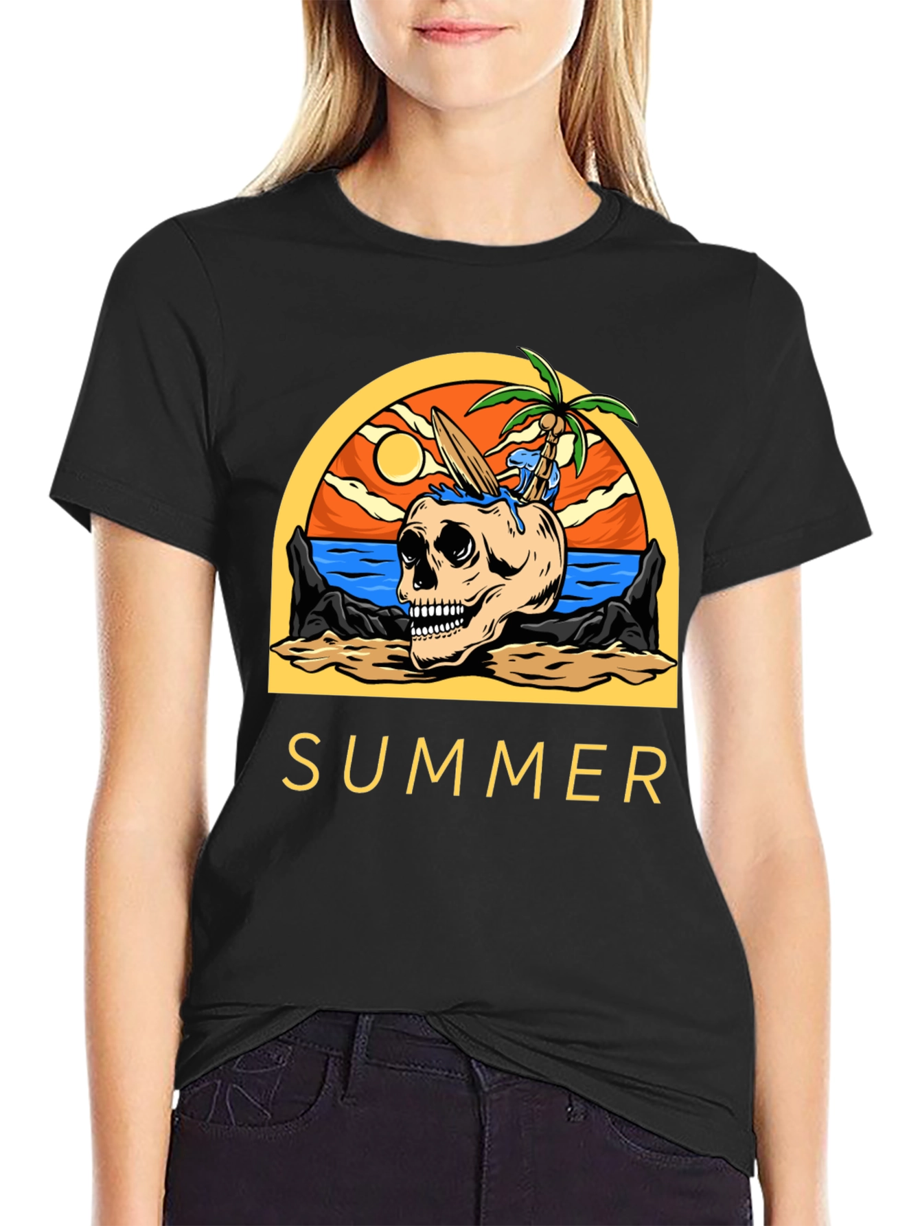 Skull Beach Summer T-Shirt - Vacation Mode