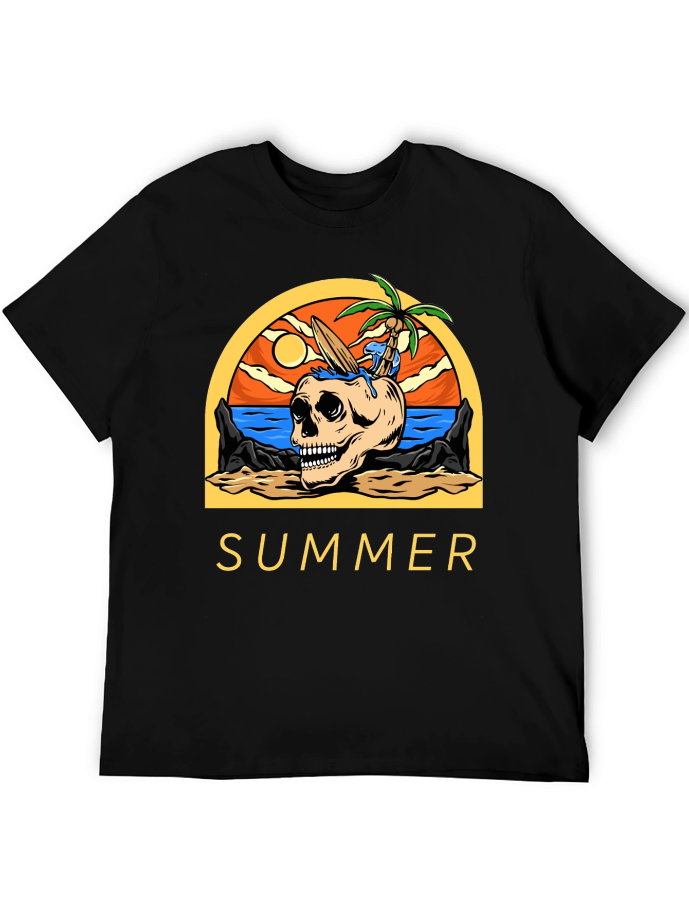 Skull Beach Summer T-Shirt - Vacation Mode