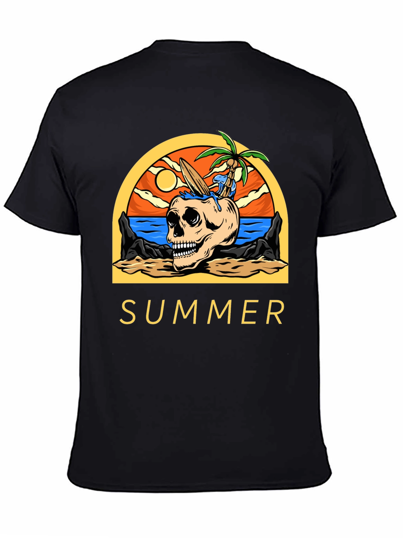 Skull Beach Summer T-Shirt - Vacation Mode