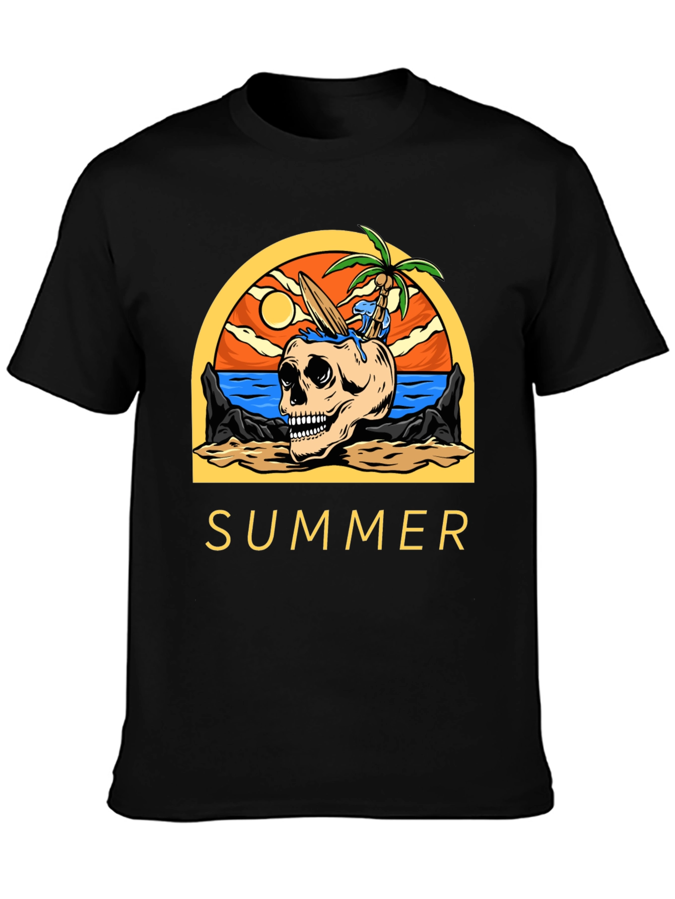 Skull Beach Summer T-Shirt - Vacation Mode