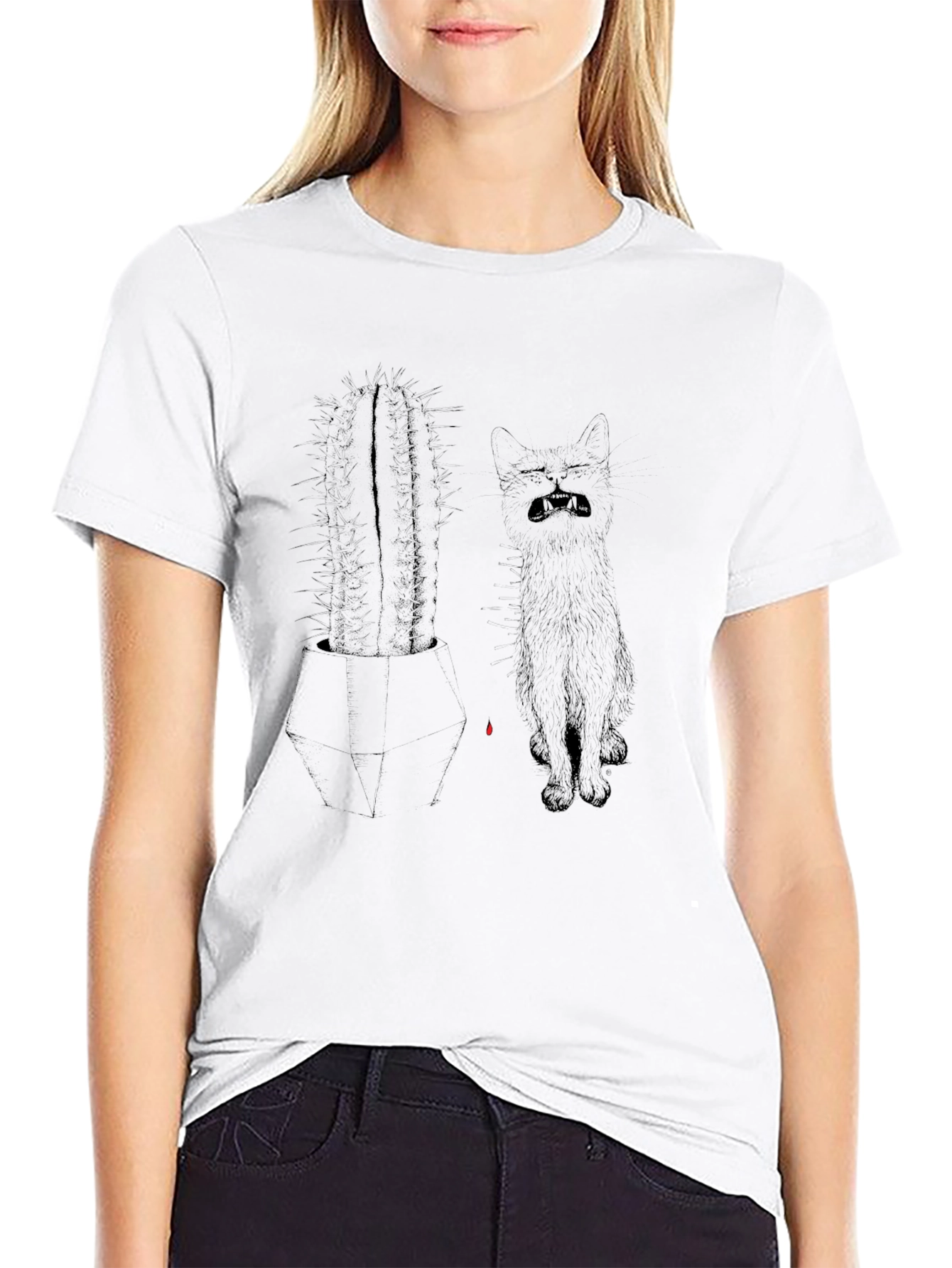Cactus Cat Graphic Tee