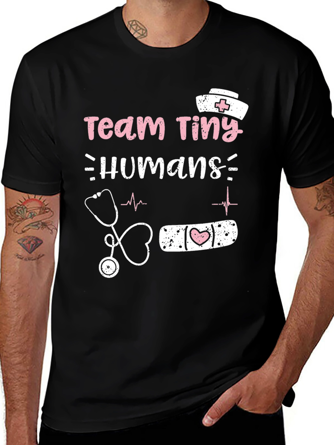 Team Tiny Humans Nurse T-Shirt