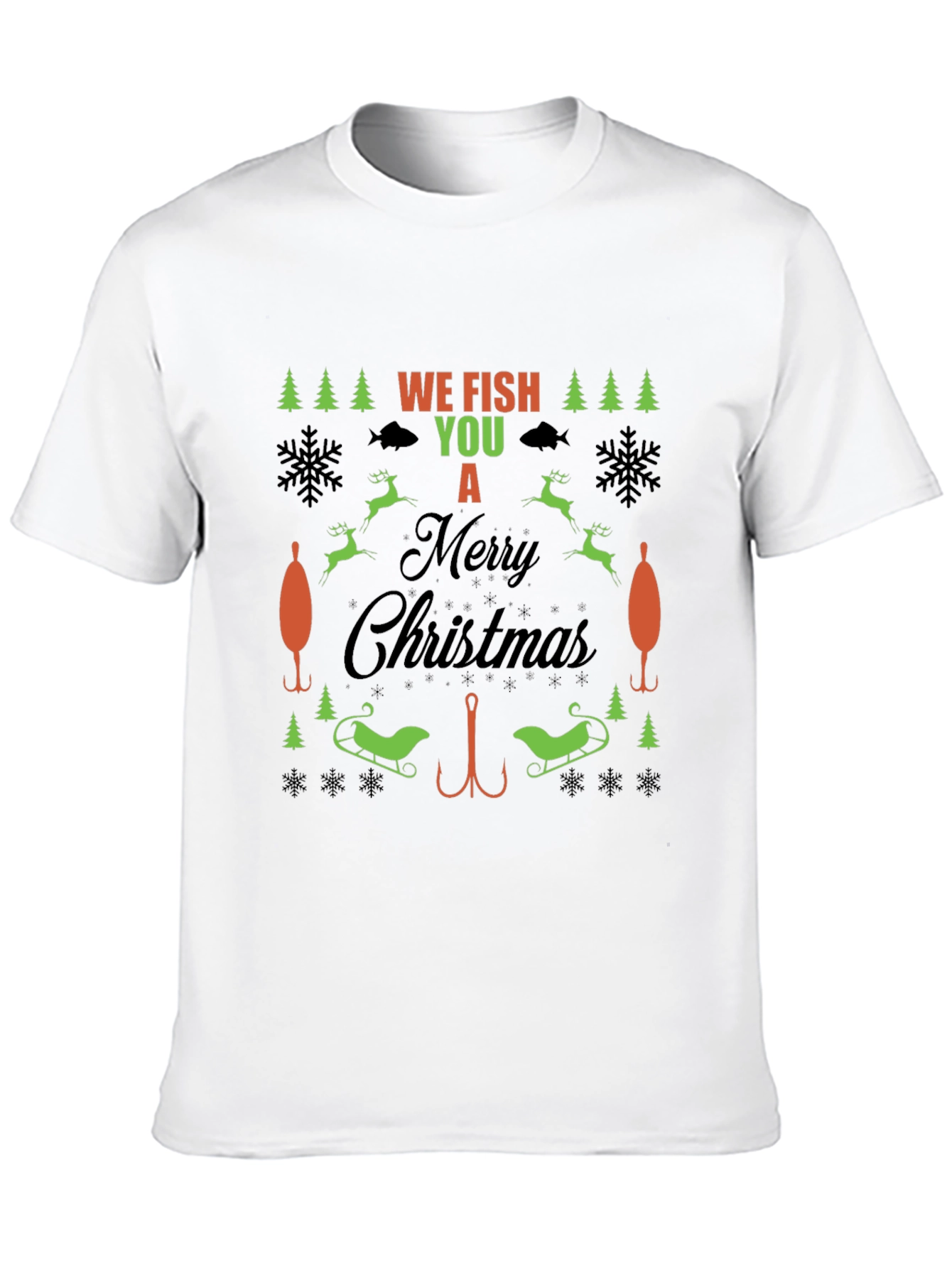Funny Fishing Christmas T-Shirt