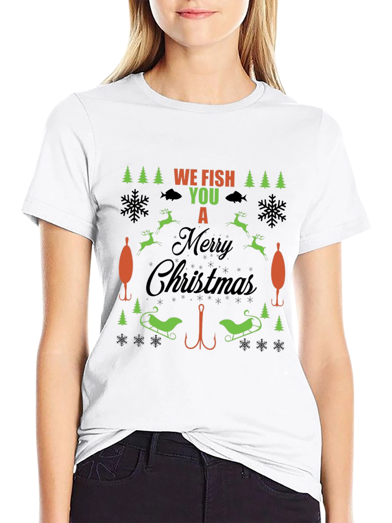 Funny Fishing Christmas T-Shirt